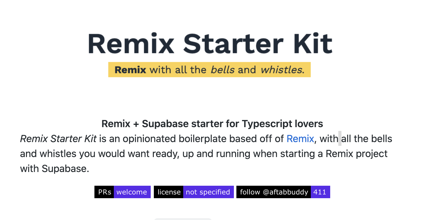 remix-starter-kit