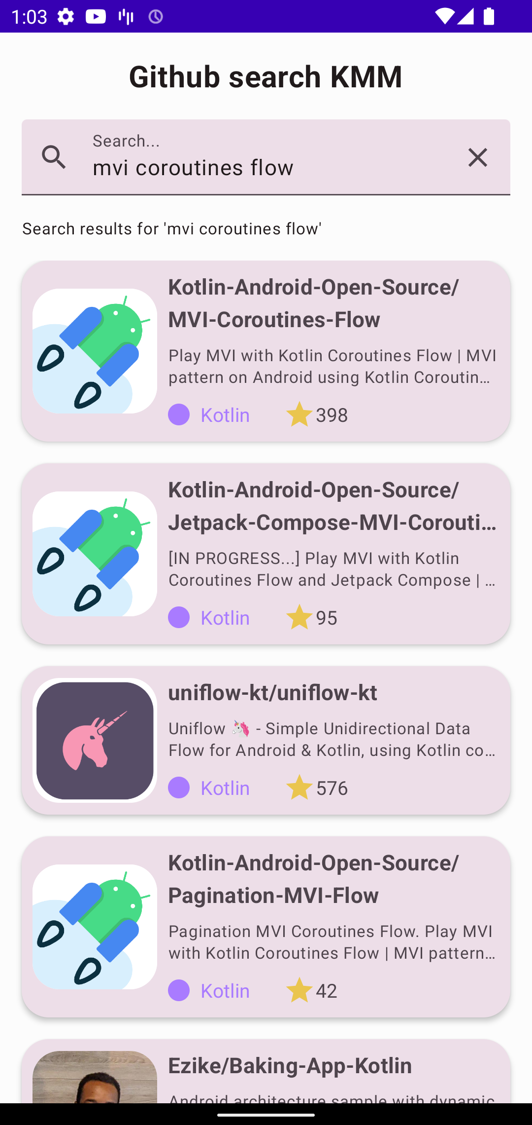GithubSearchKMM-Compose-SwiftUI