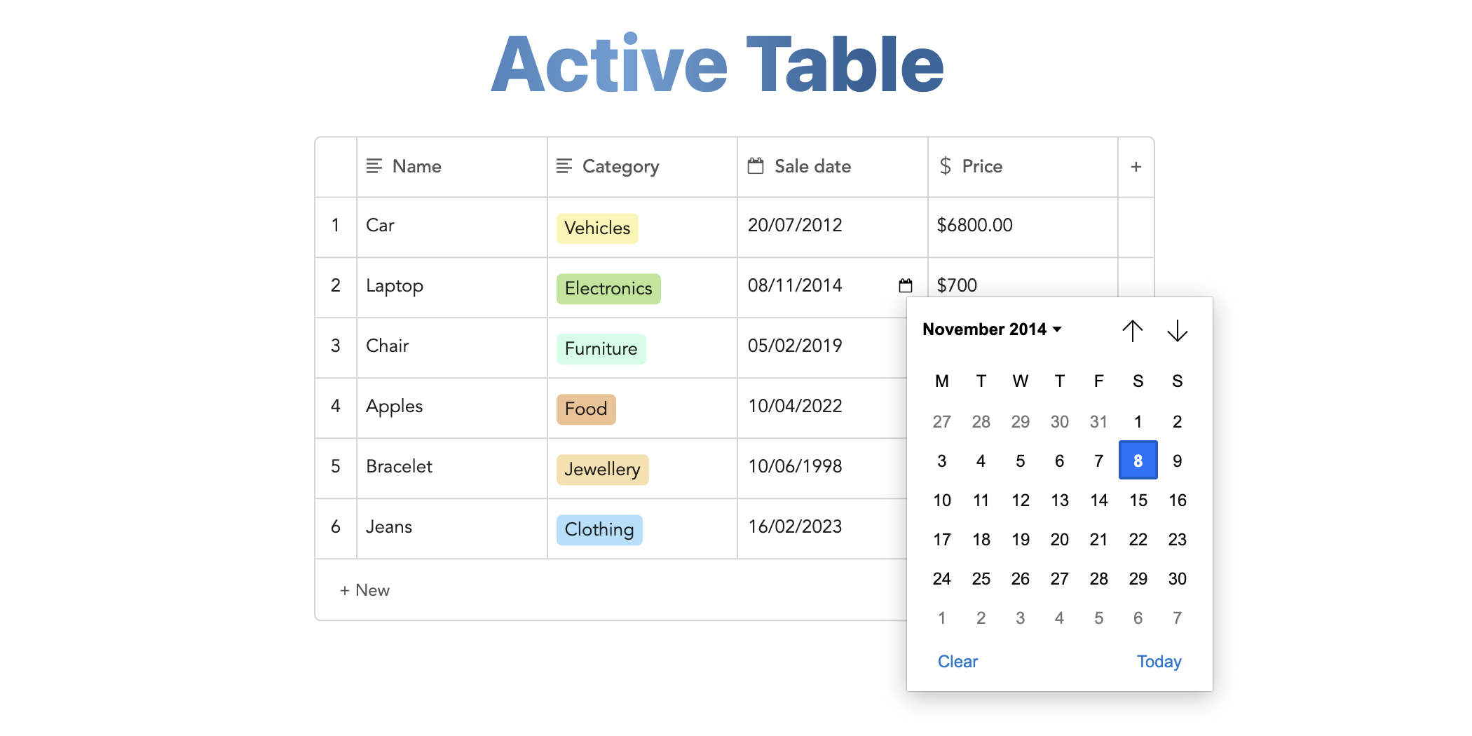 active-table