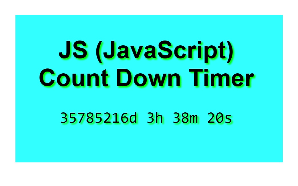 JS-Count-Down-Timer