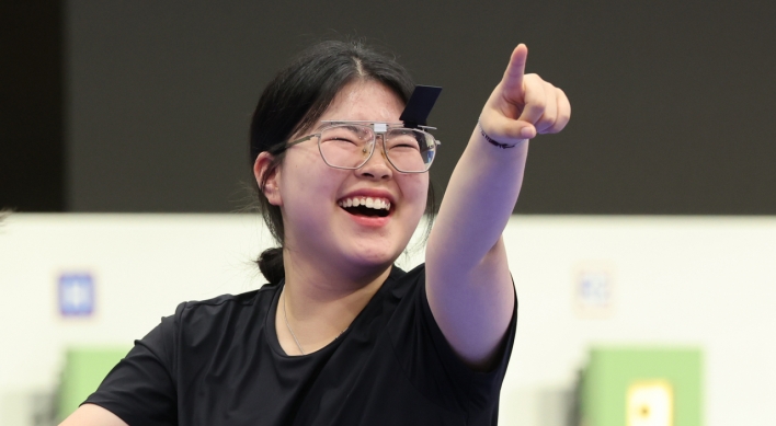 S. Korea's Oh Ye-jin, Kim Ye-ji win gold, silver in women's 10m air pistol shooting