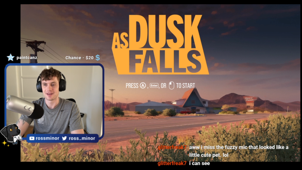 Blind Accessibility Review of As Dusk Falls: Consider Me Impressed