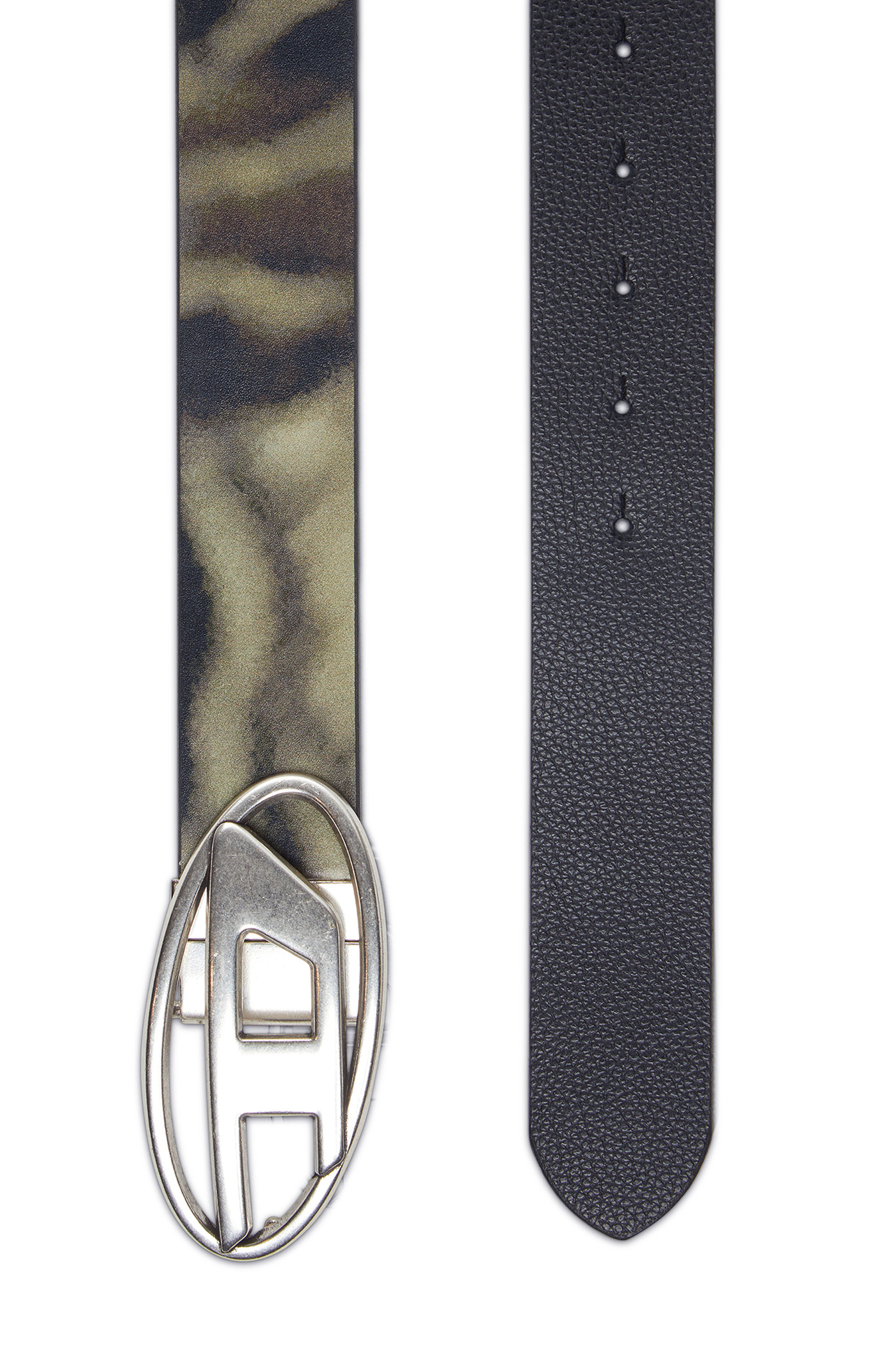 Diesel - B-1DR REV II, Man Reversible belt with print in Multicolor - Image 2