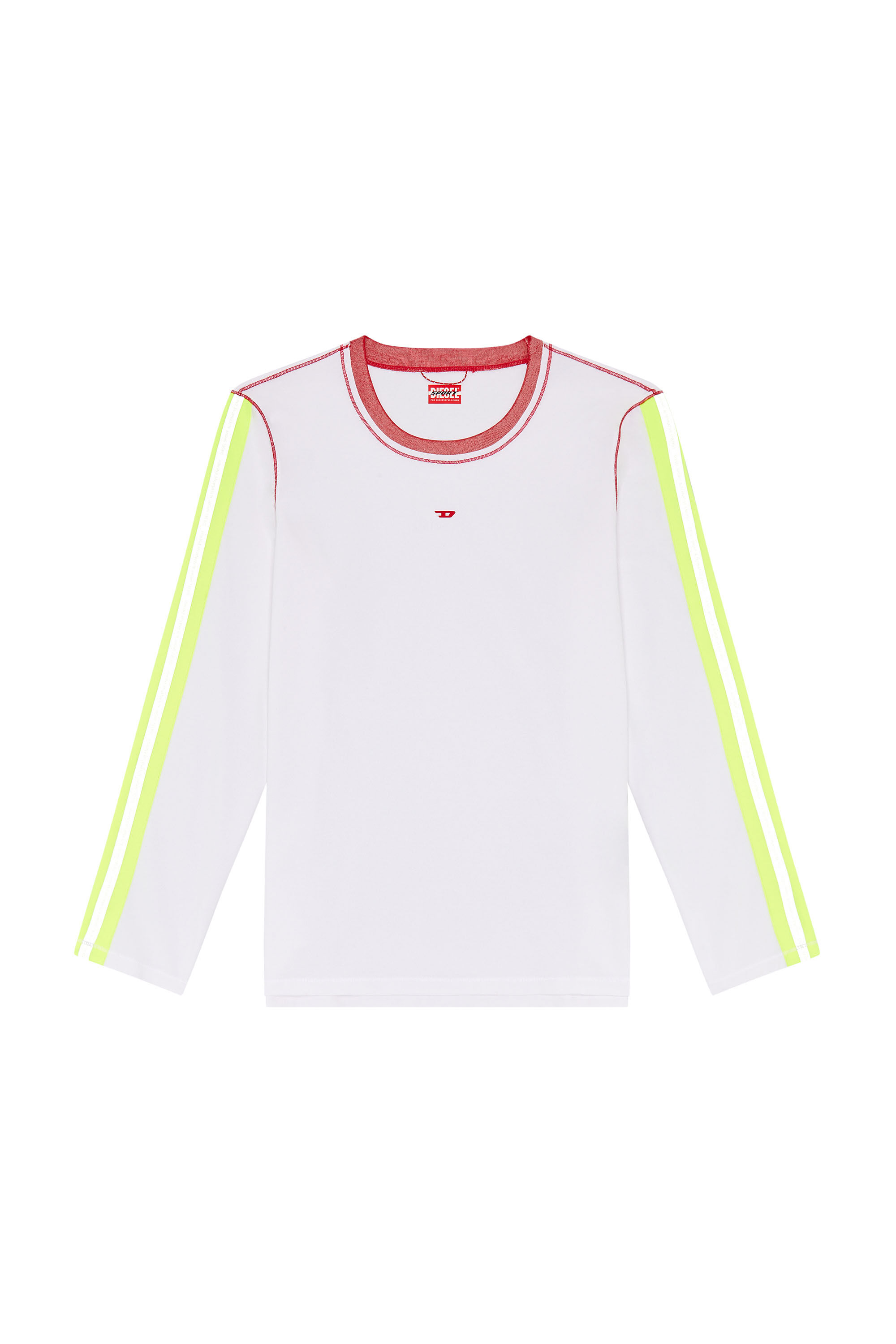 Diesel - AMTEE-JENSEN-HT17, Man Long-sleeve T-shirt with reflective bands in Multicolor - Image 2