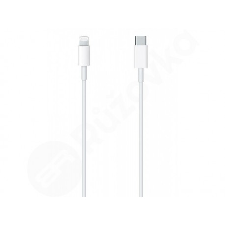Originální kabel USB-C na Lightning pro Apple iPhone / iPod / iPad / AirPods bílý 1m