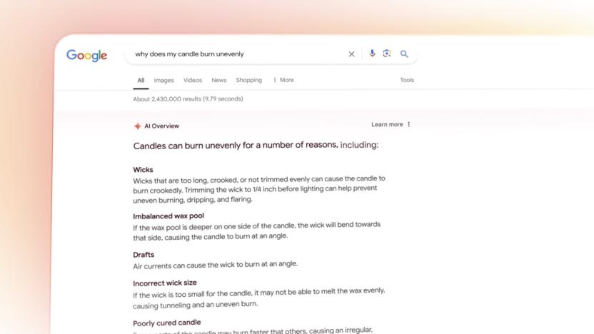 Screenshot of a Google Search results page with AI-generated answers.