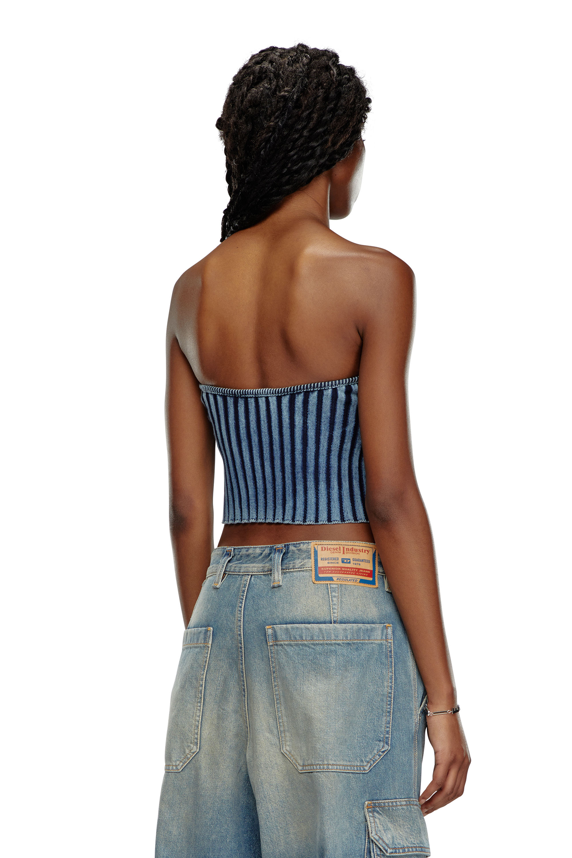 Diesel - M-CLARKSVILLE, Woman Bouclé bandeau in Blue - Image 3