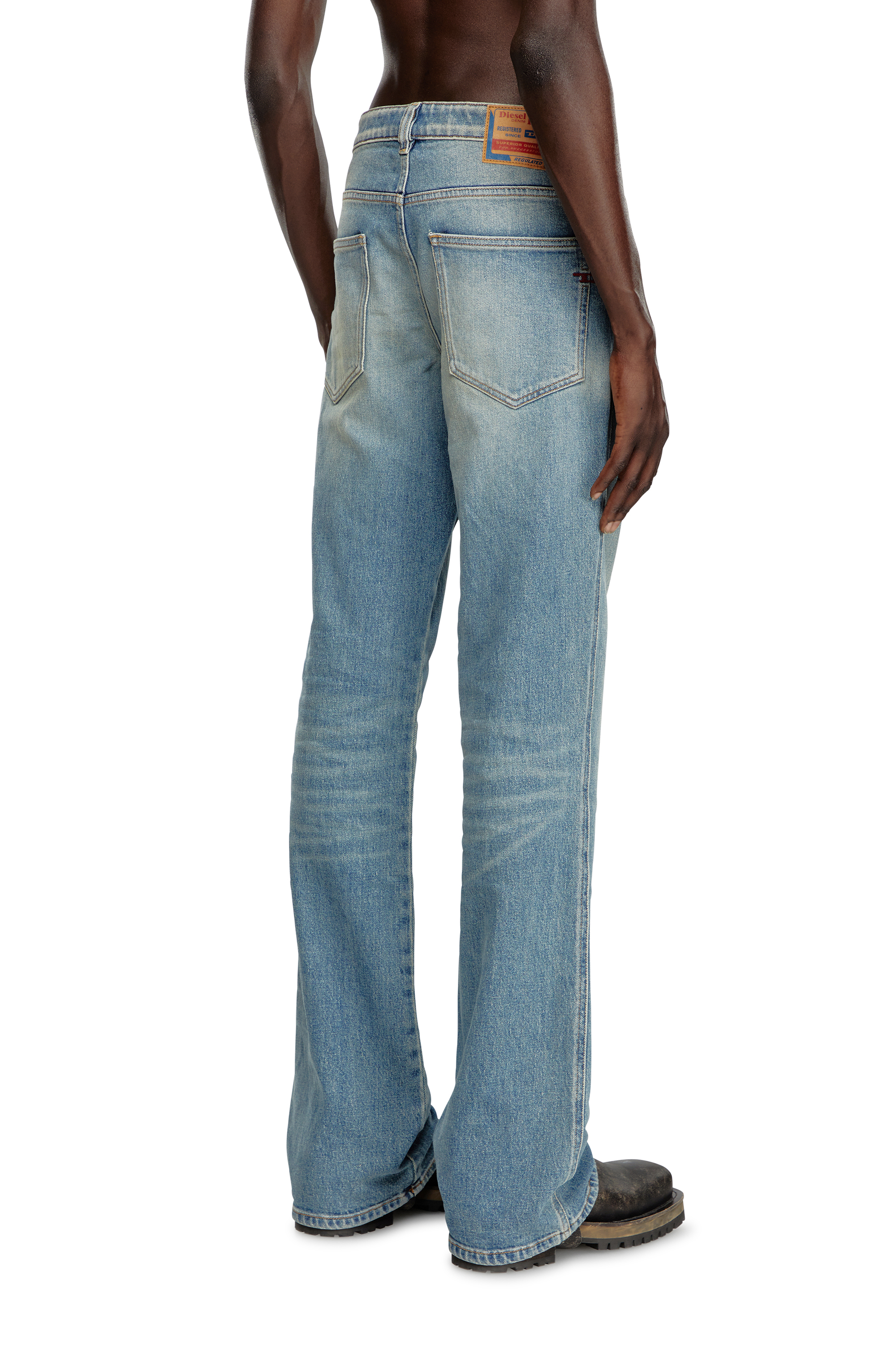 Diesel - Man Bootcut Jeans 1998 D-Buck 09J55, Light Blue - Image 3