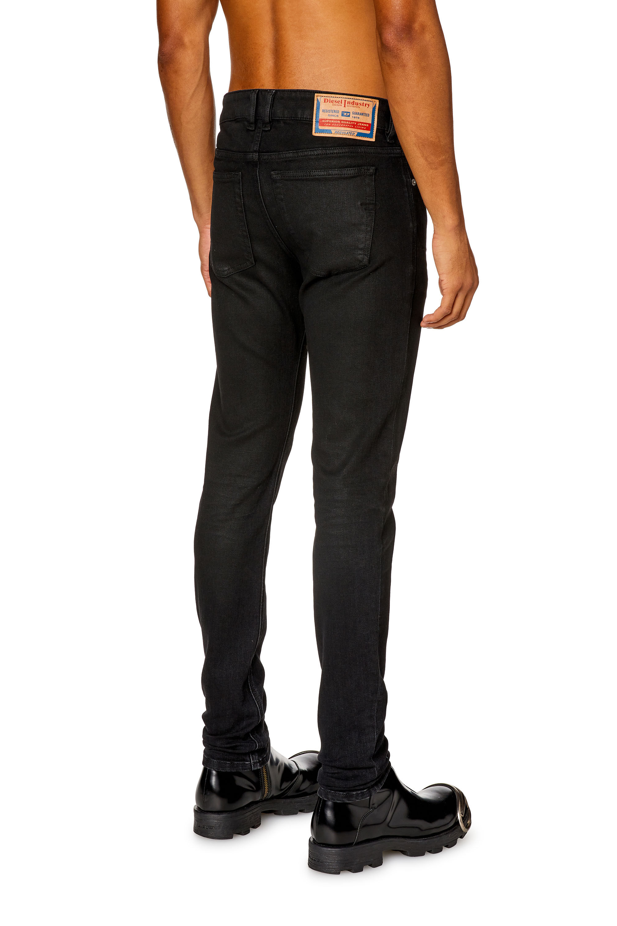 Diesel - Man Skinny Jeans 1979 Sleenker 09H94, Black/Dark grey - Image 4