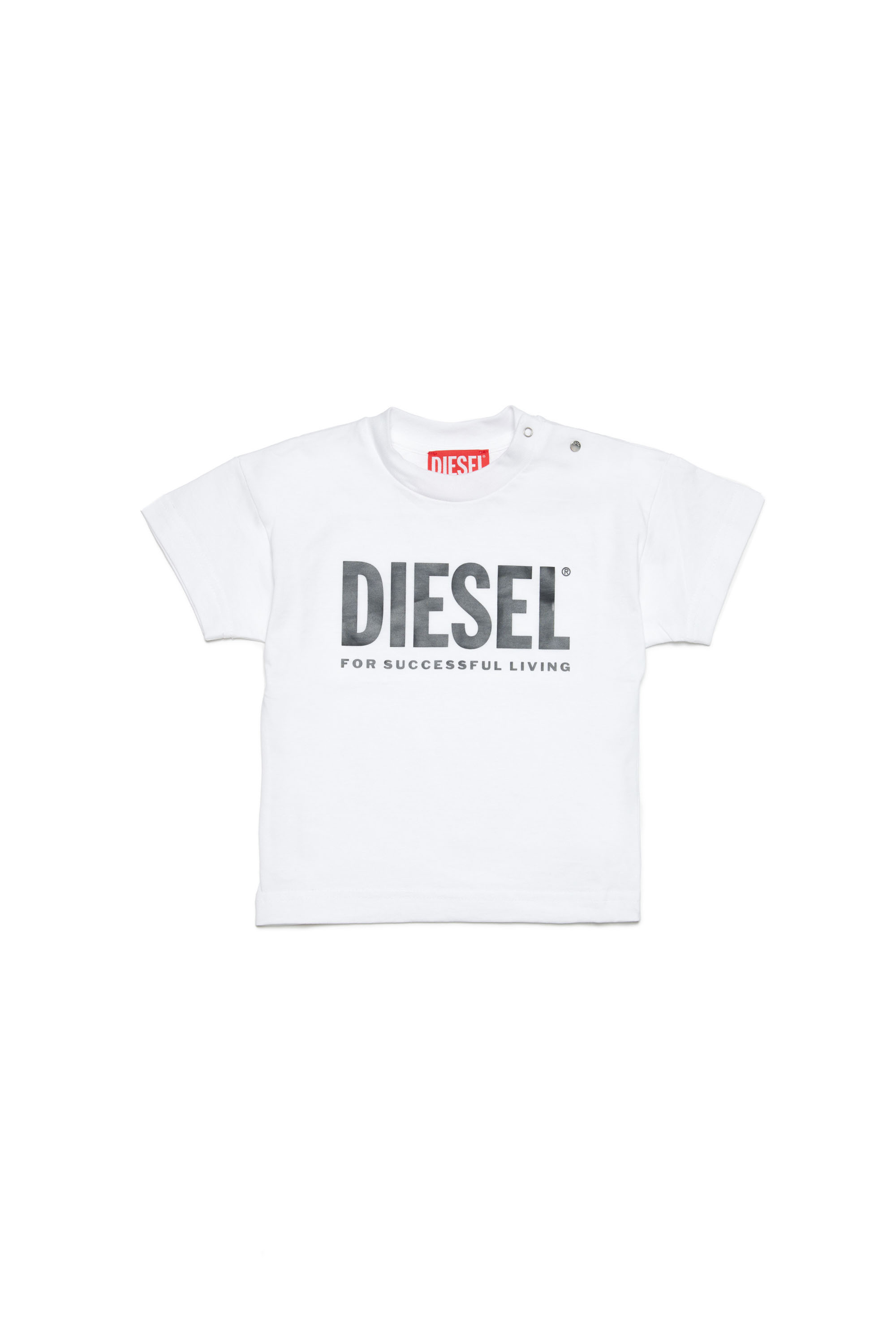 Diesel - TGIUB, Unisex T-shirt with logo print in White - Image 1