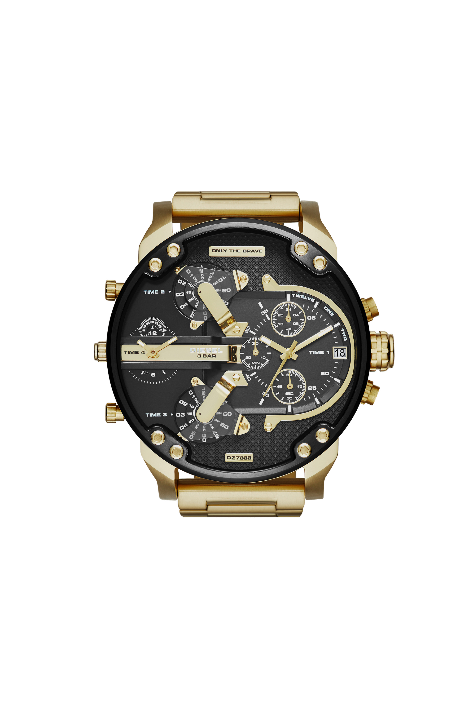 Diesel - DZ7333 MR. DADDY 2.0, Man's Mr. Daddy 2.0 watch with multi-layer watch in Gold - 1