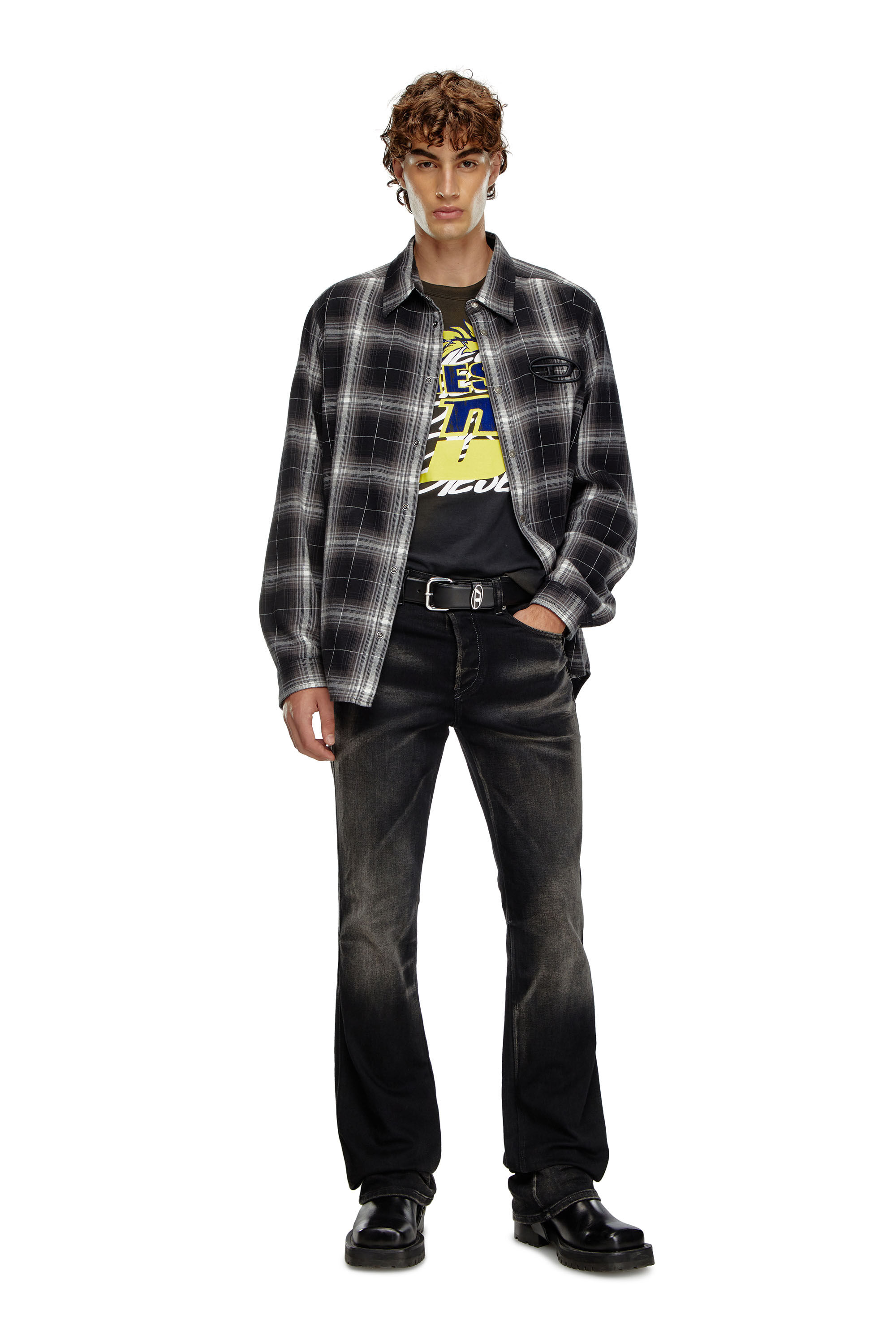 Diesel - Man Bootcut Jeans 1998 D-Buck 09J53, Black/Dark grey - Image 1