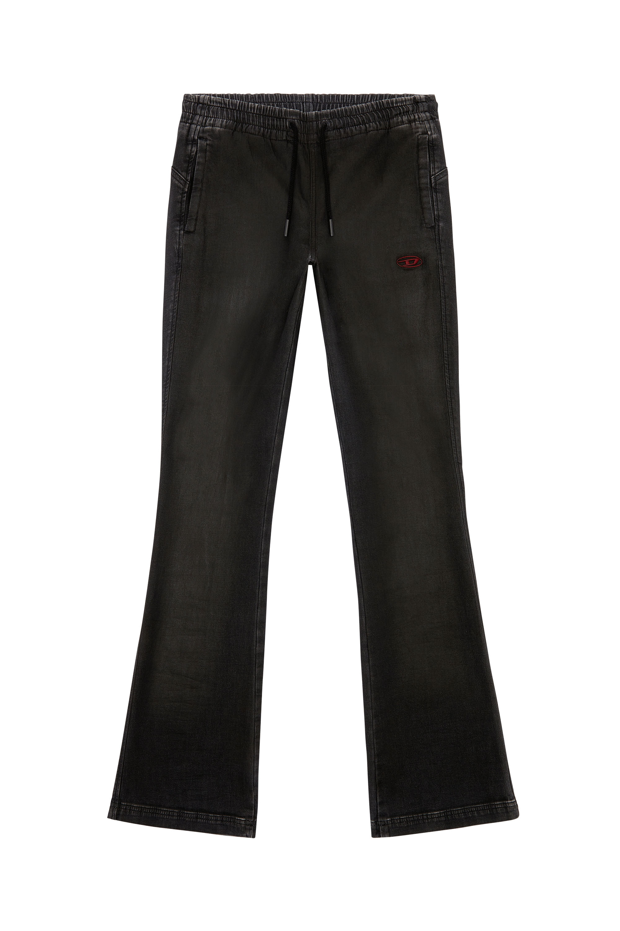 Diesel - Woman Bootcut and Flare 2069 D-Ebbey Joggjeans® 068HU, Black/Dark grey - Image 5