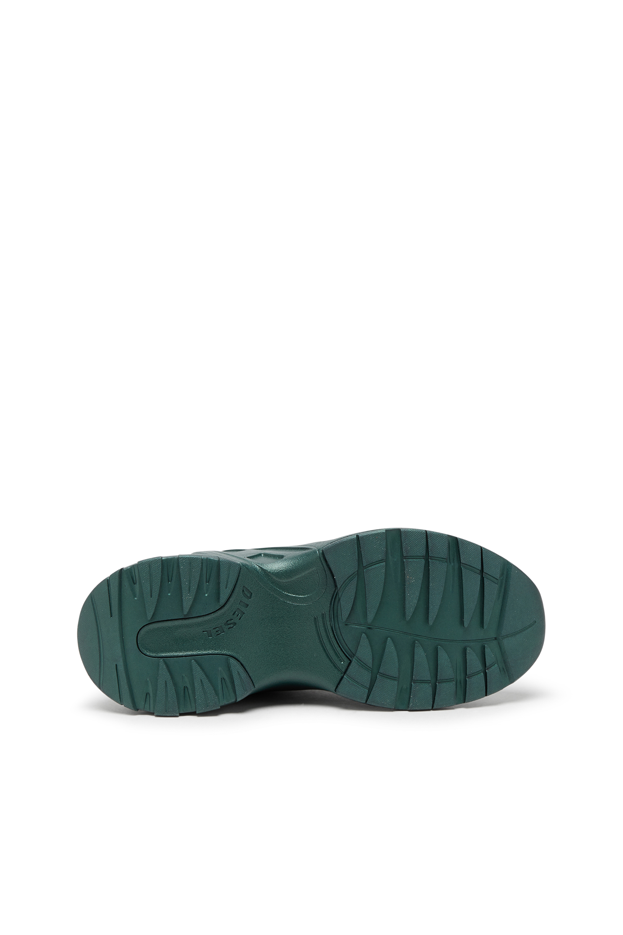 Diesel - S-D-RUNNER X, Unisex's S-D-Runner X-Slip-on sneakers with Oval D instep in Dark Green - 4