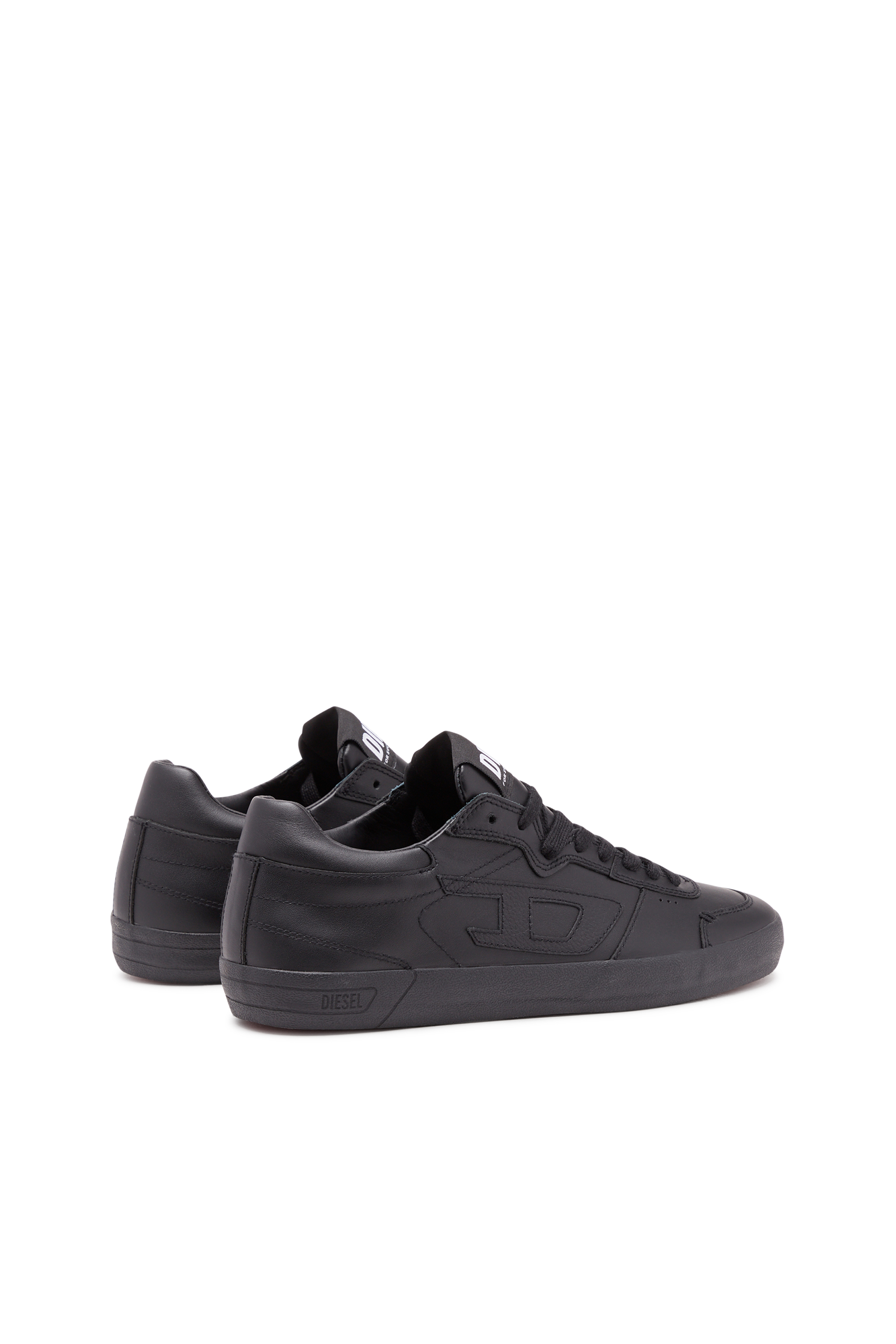 Diesel - S-LEROJI LOW, Man's S-Leroji Low-Low-top leather sneakers with D branding in Black - 3