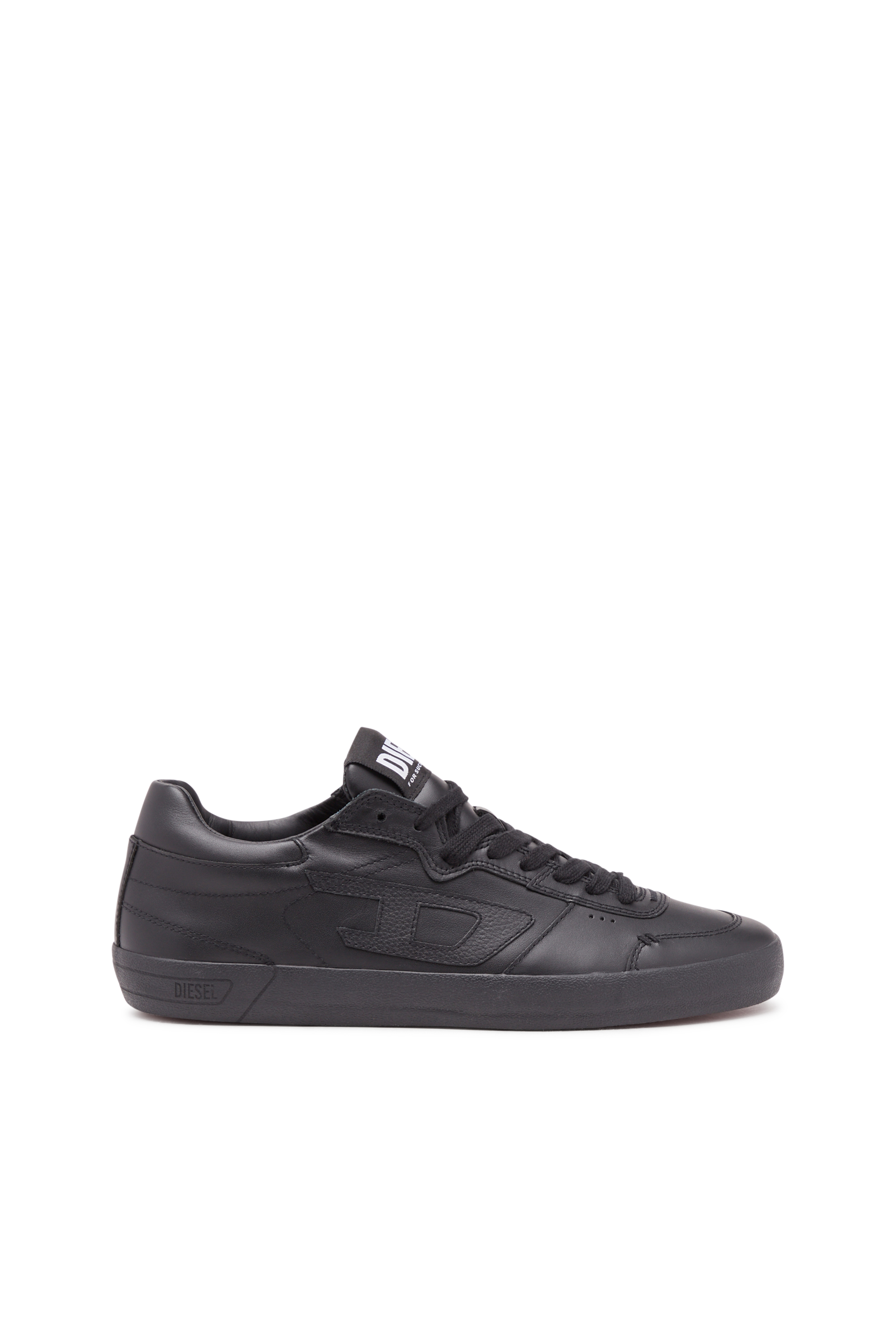 Diesel - S-LEROJI LOW, Man's S-Leroji Low-Low-top leather sneakers with D branding in Black - 1