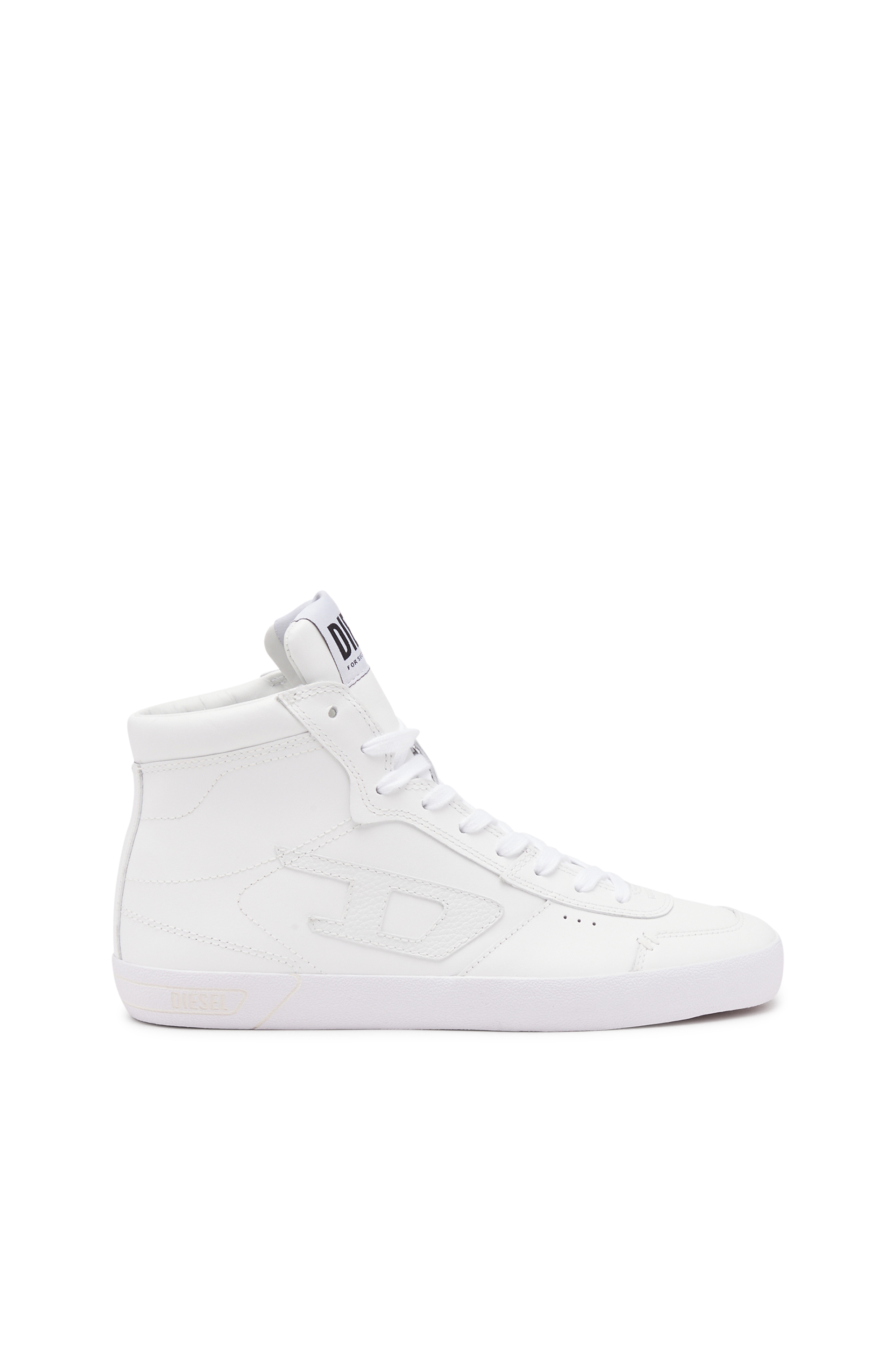 Diesel - S-LEROJI MID, Man's S-Leroji Mid-Leather high-top sneakers in White - 1