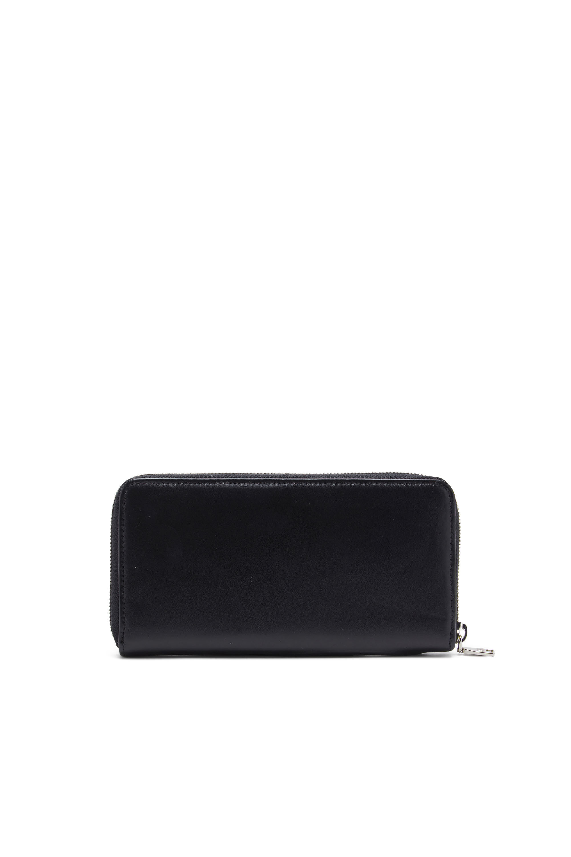 Diesel - 1DR-FOLD CONTINENTAL ZIP L, Woman Long zip wallet with embossed logo in Black - Image 2