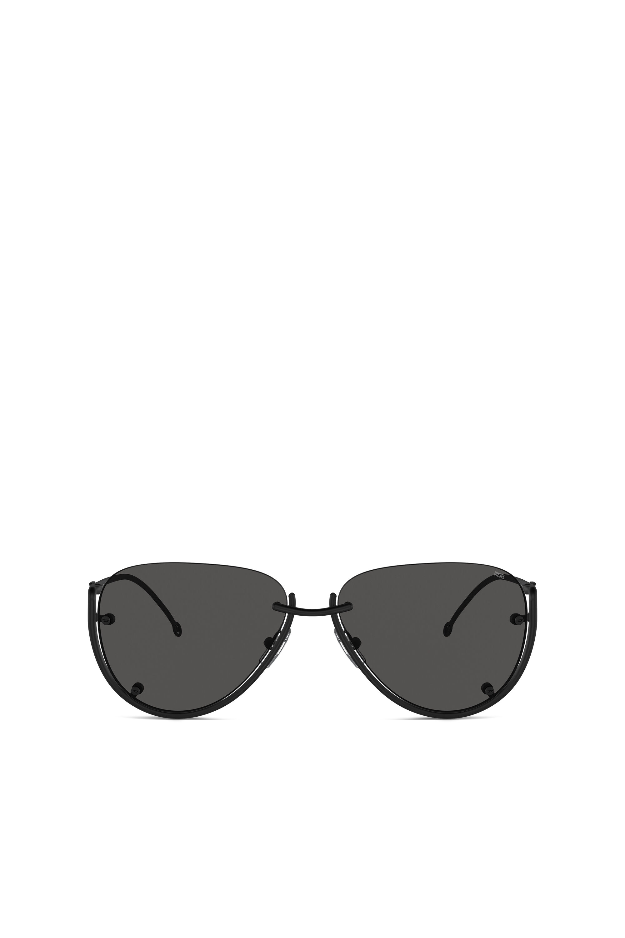 Diesel - 0DL1003, Unisex's Pilot model sunglasses in Black - 1