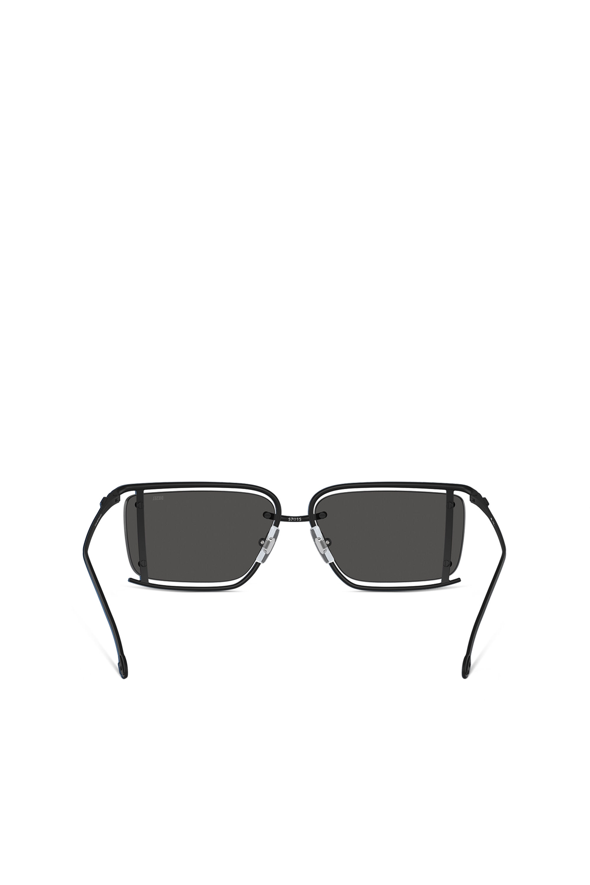 Diesel - 0DL1002, Unisex Rectangle sunglasses in Black - Image 3