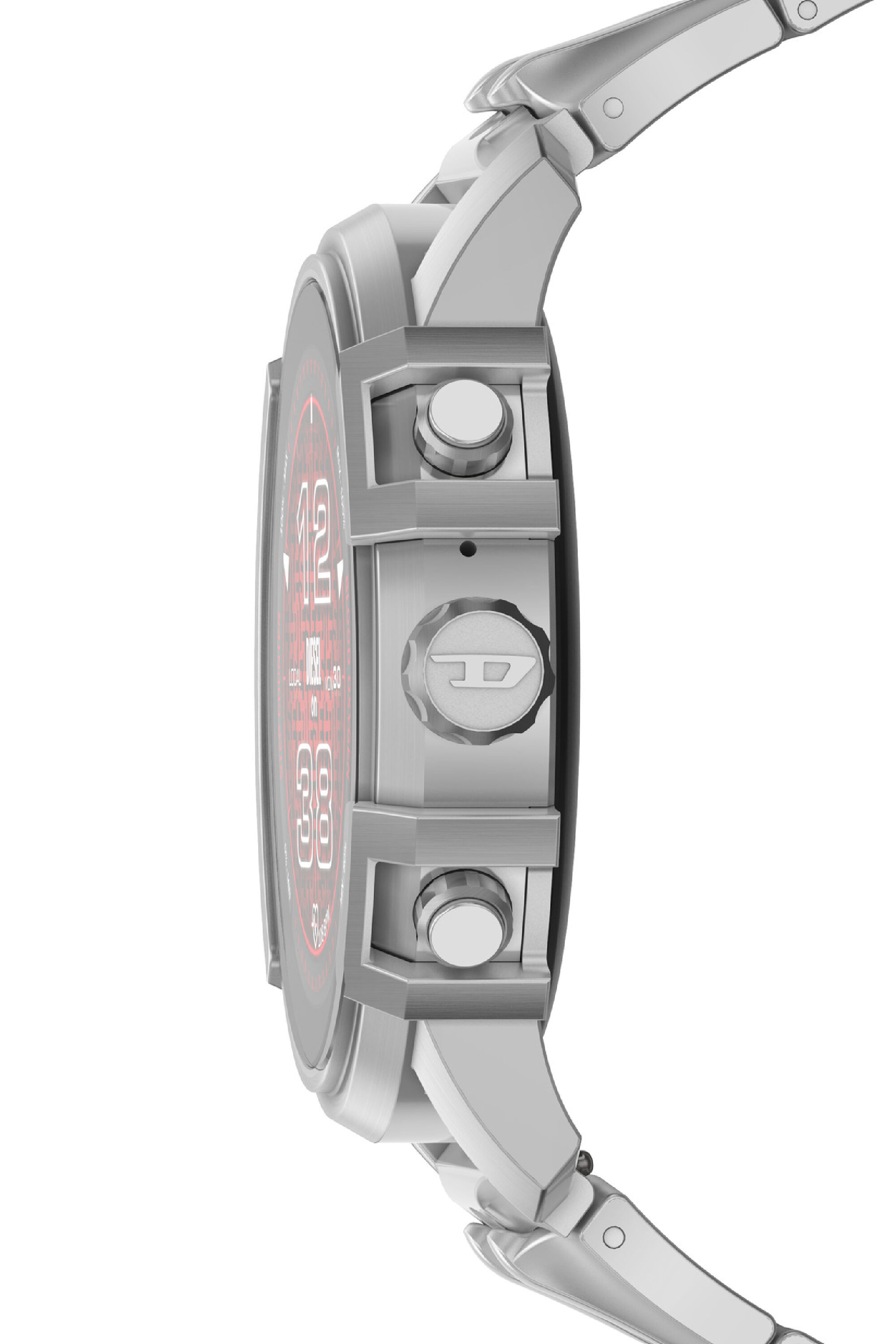 Diesel - DZT2040, Man Griffed stainless steel smartwatch in Silver - Image 3