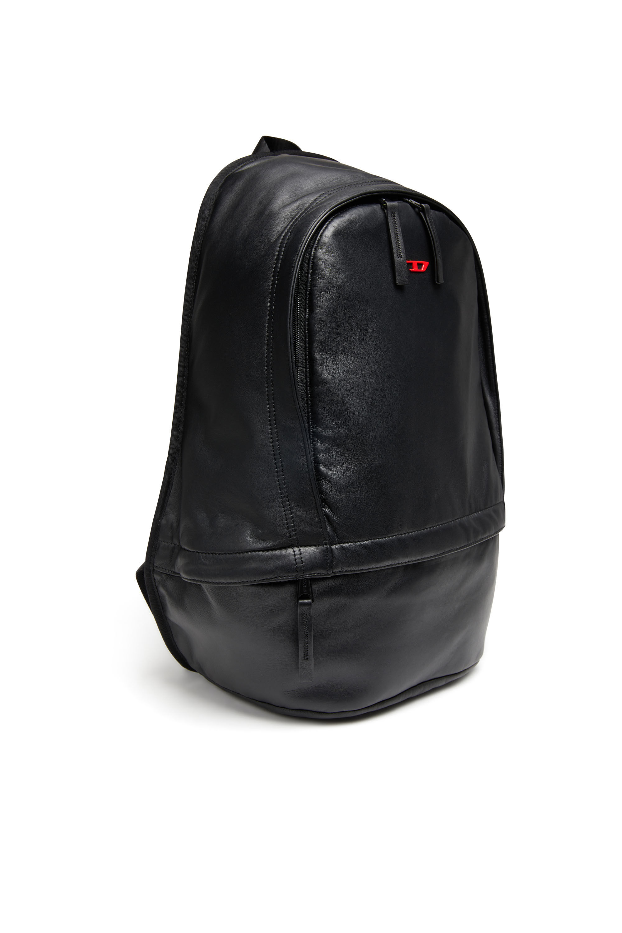 Diesel - RAVE BACKPACK, Hombre Rave-Mochila de cuero con D de metal in Negro - Image 5