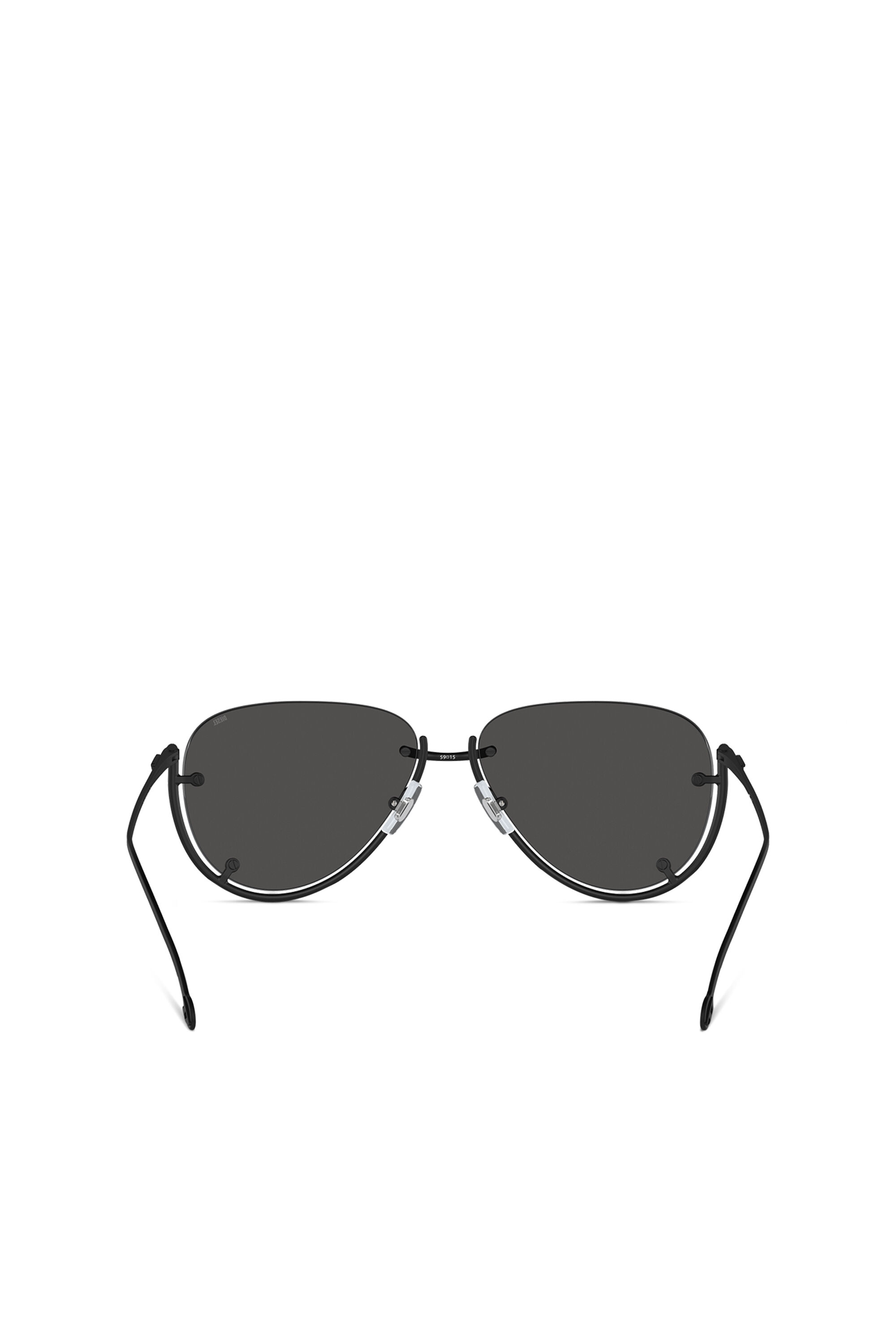 Diesel - 0DL1003, Unisex's Pilot model sunglasses in Black - 3