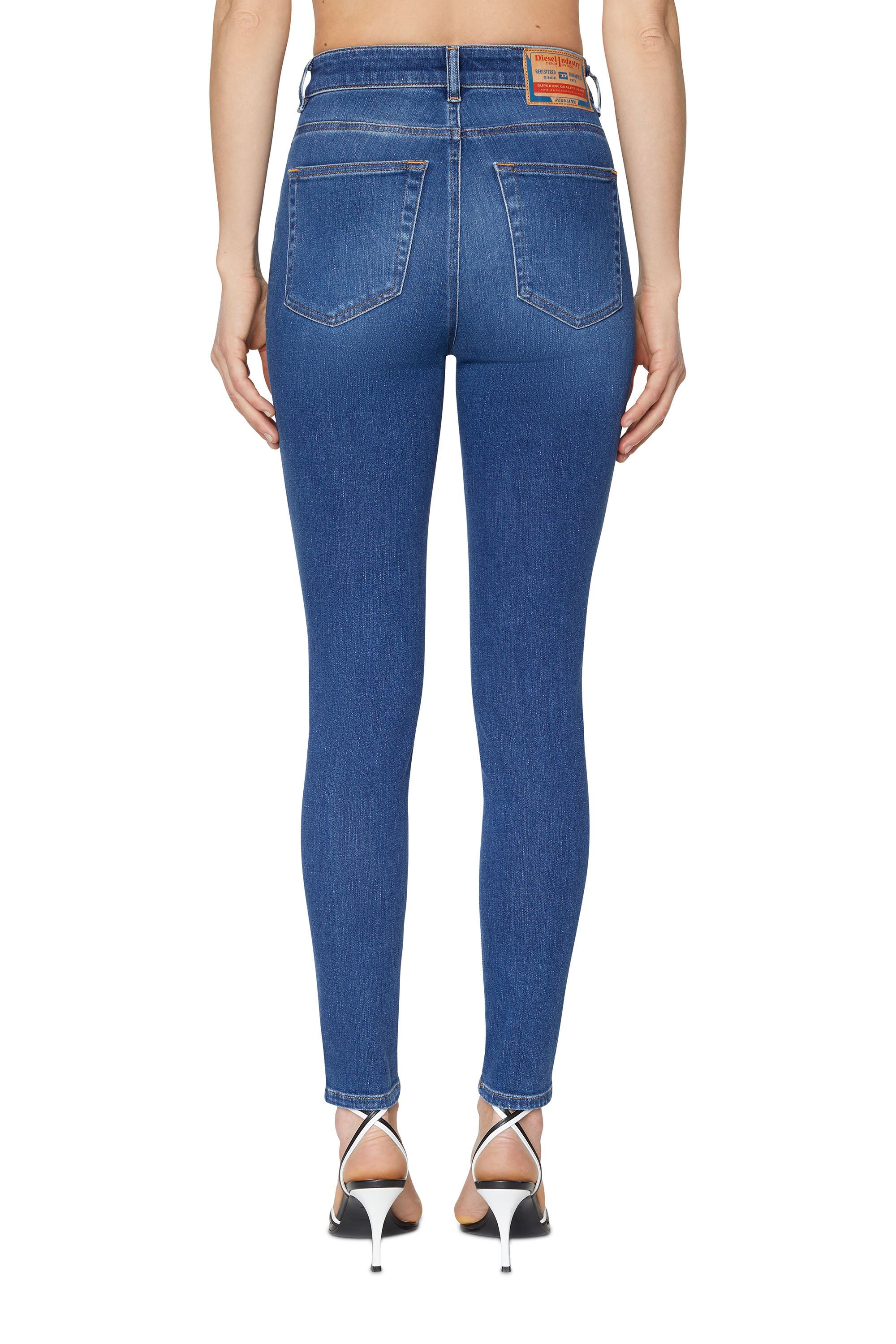 Diesel - Woman Super skinny Jeans 1984 Slandy-High 09C21, Medium blue - Image 4