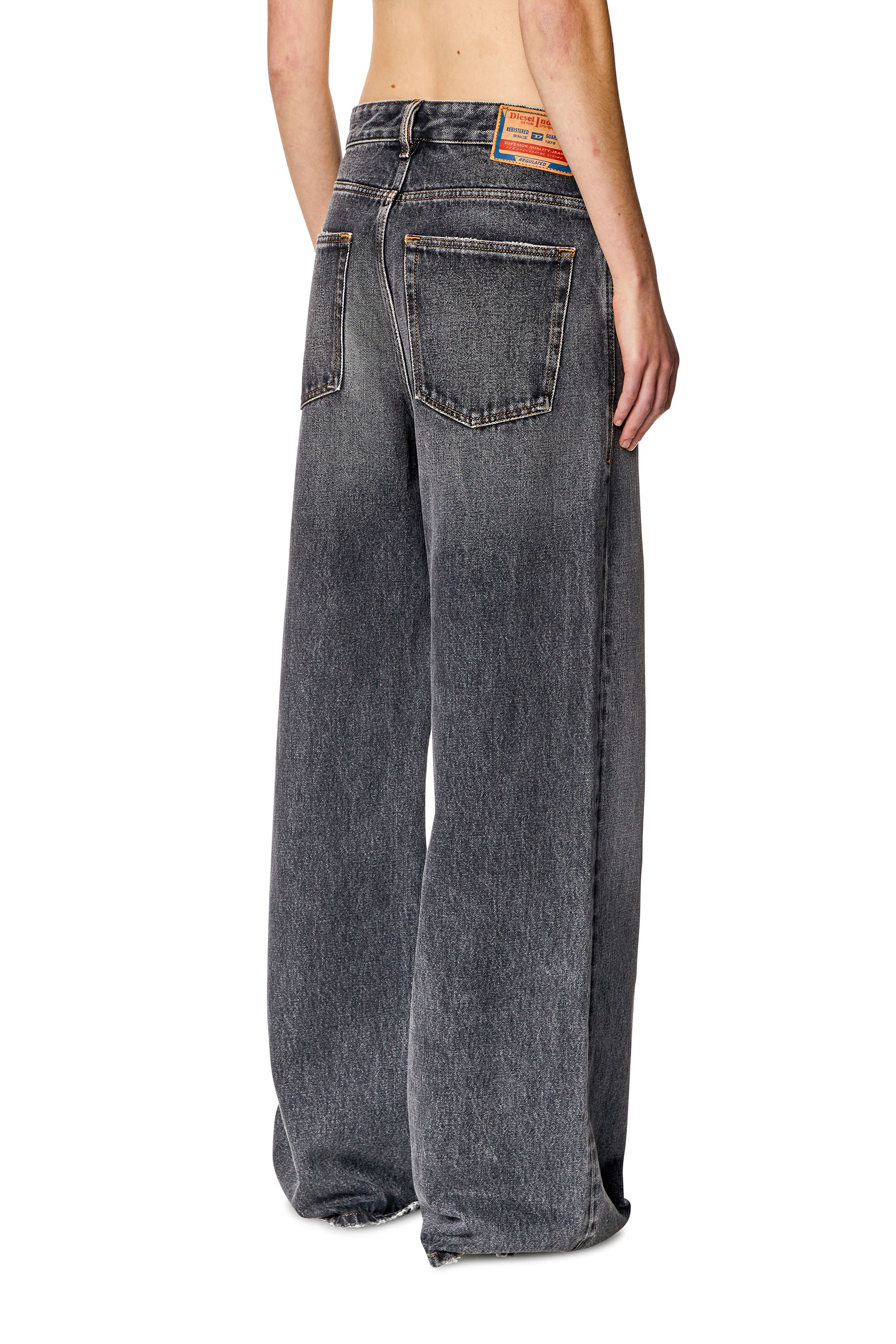 Diesel - Straight Jeans 1996 D-Sire 007F6, Mujer Straight Jeans - 1996 D-Sire in Negro - Image 3