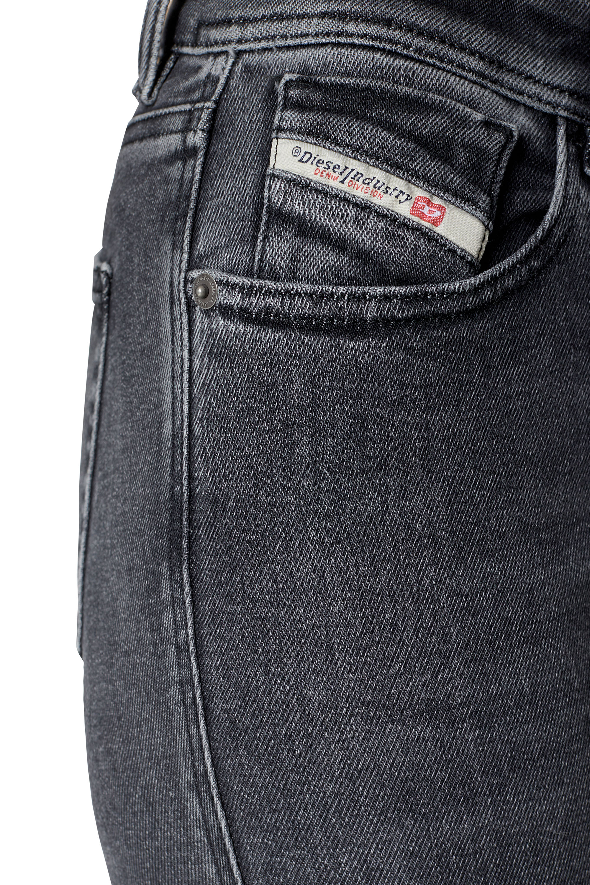 Diesel - Woman Super skinny Jeans 2017 Slandy 09D61, Black/Dark grey - Image 3