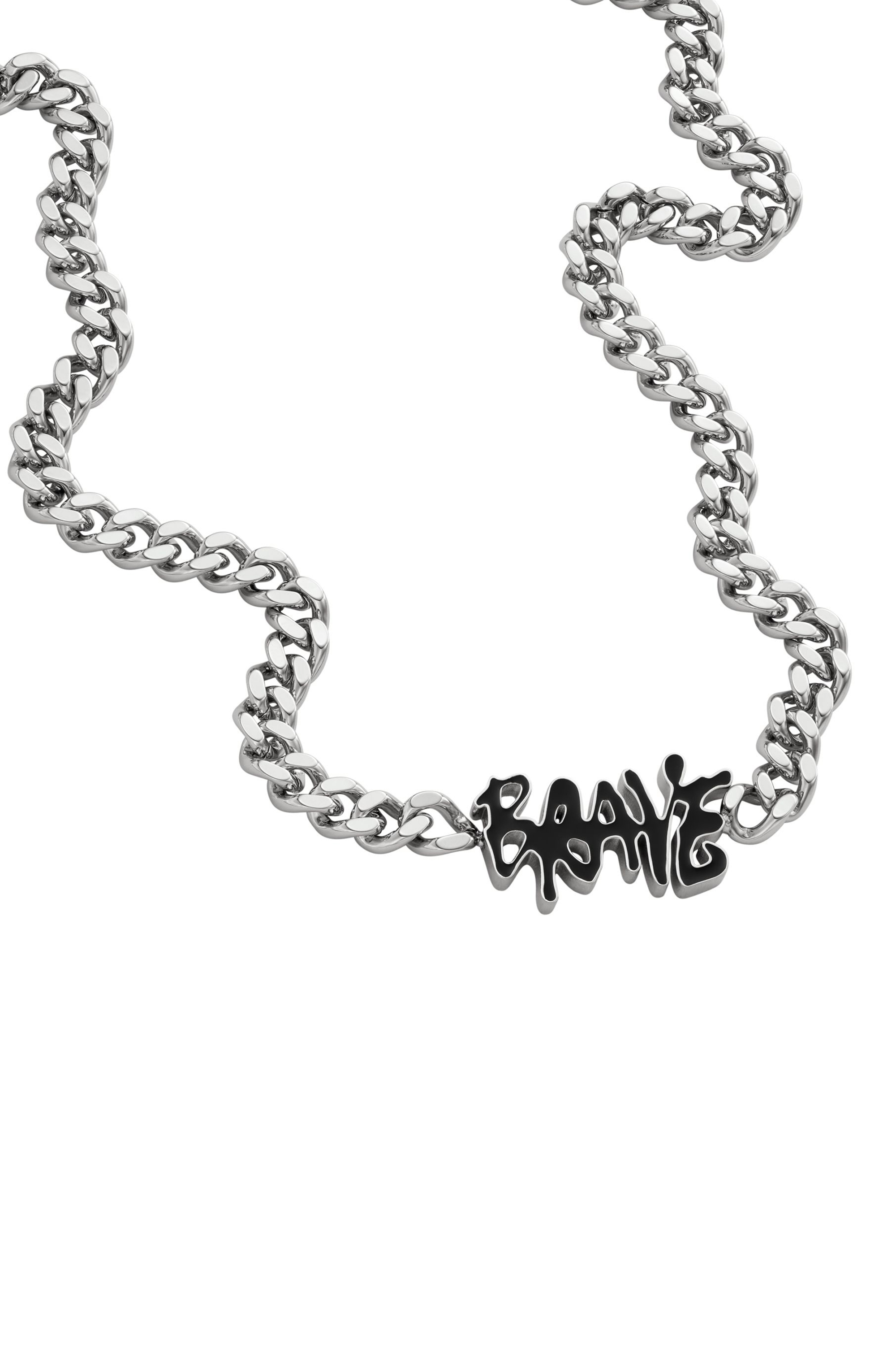 Diesel - DX1467, Unisex Stainless steel chain necklace in Silver - Image 1