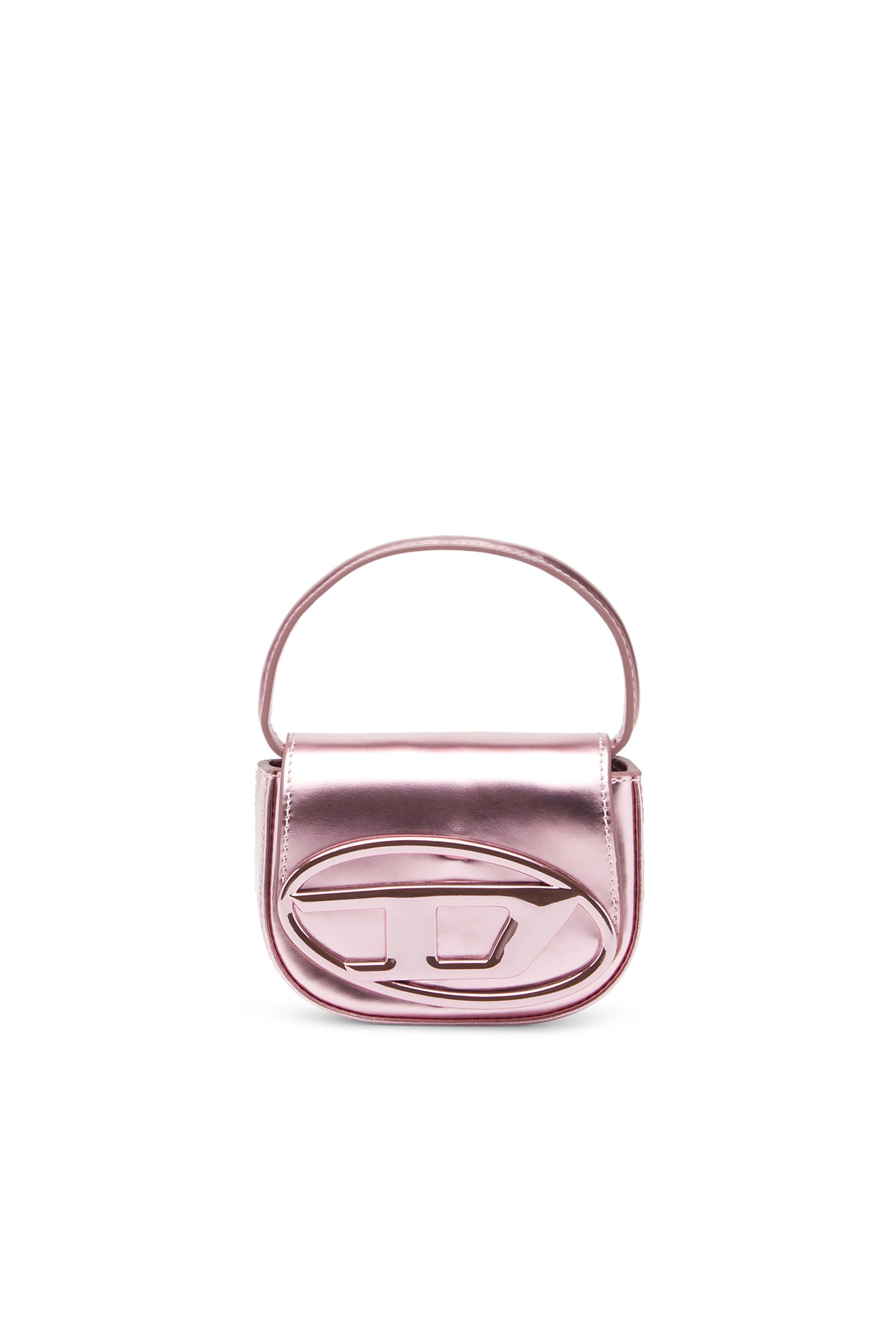 Diesel - 1DR-XS-S, Woman 1DR-XS-S-Iconic mini bag in mirrored leather in Pink - Image 2