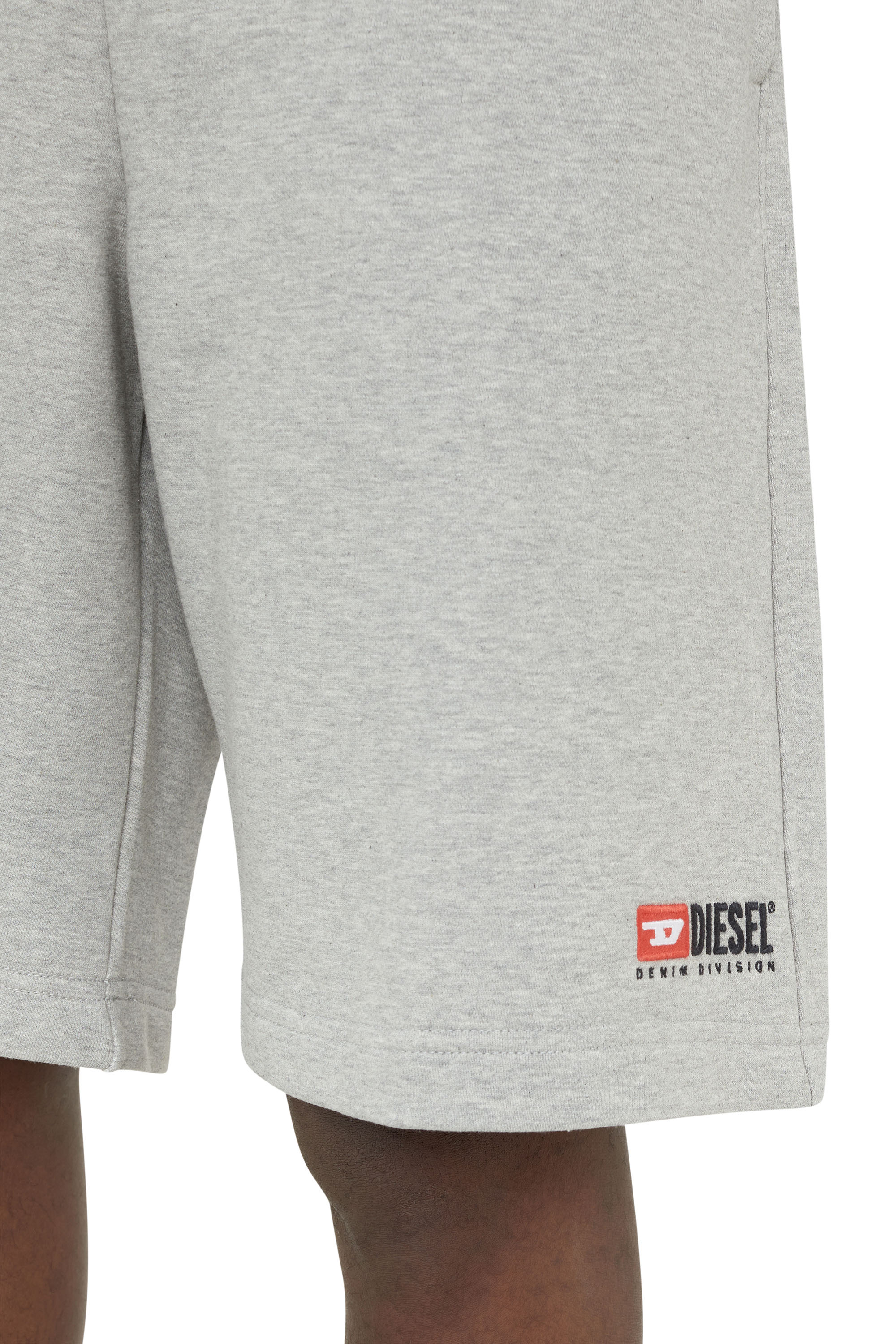 Diesel - P-CROWN-DIV, Man Sweat shorts with logo embroidery in Grey - Image 3