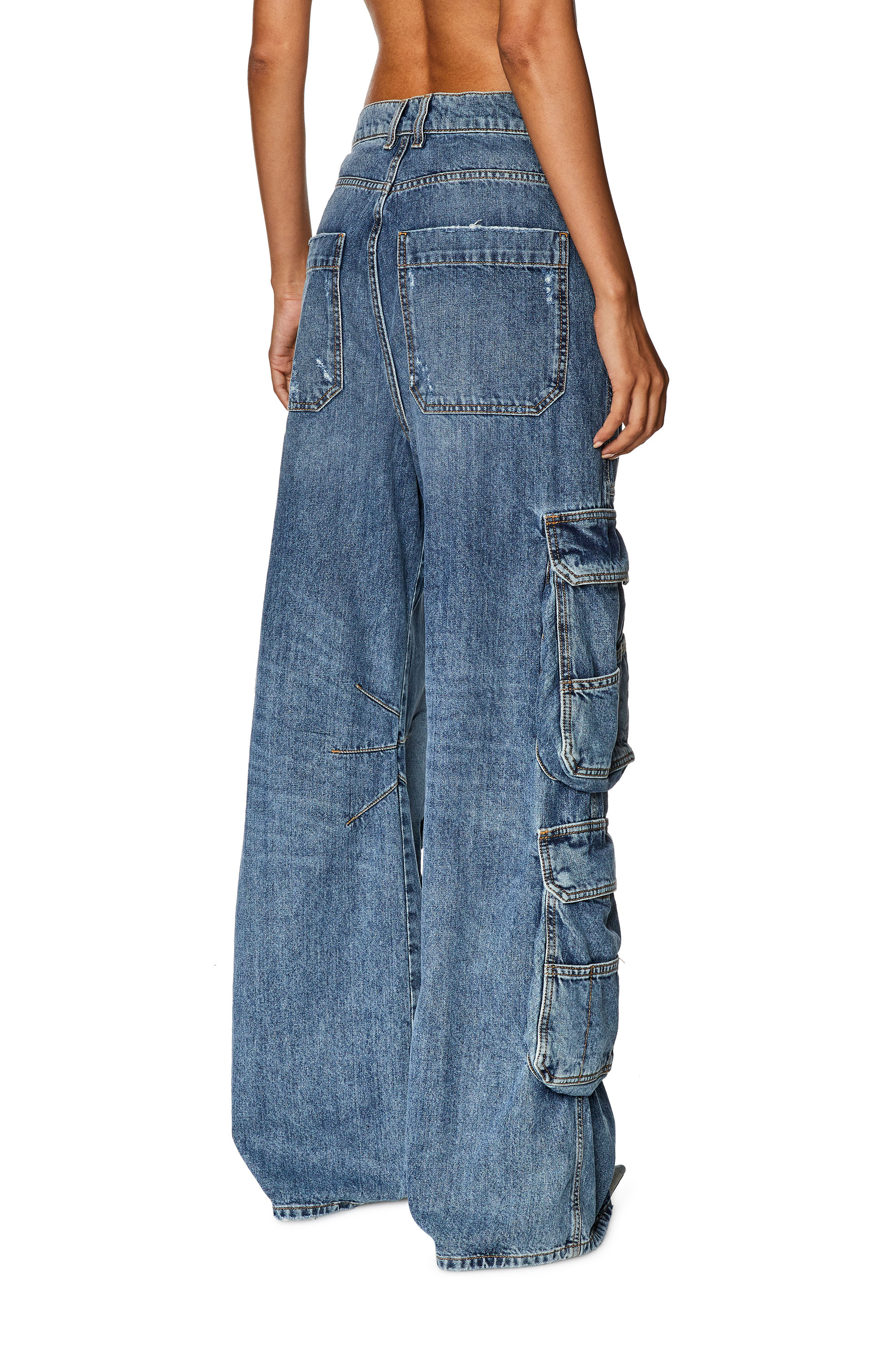 Diesel - Woman Straight Jeans 1996 D-Sire 0NLAX, Medium blue - Image 3