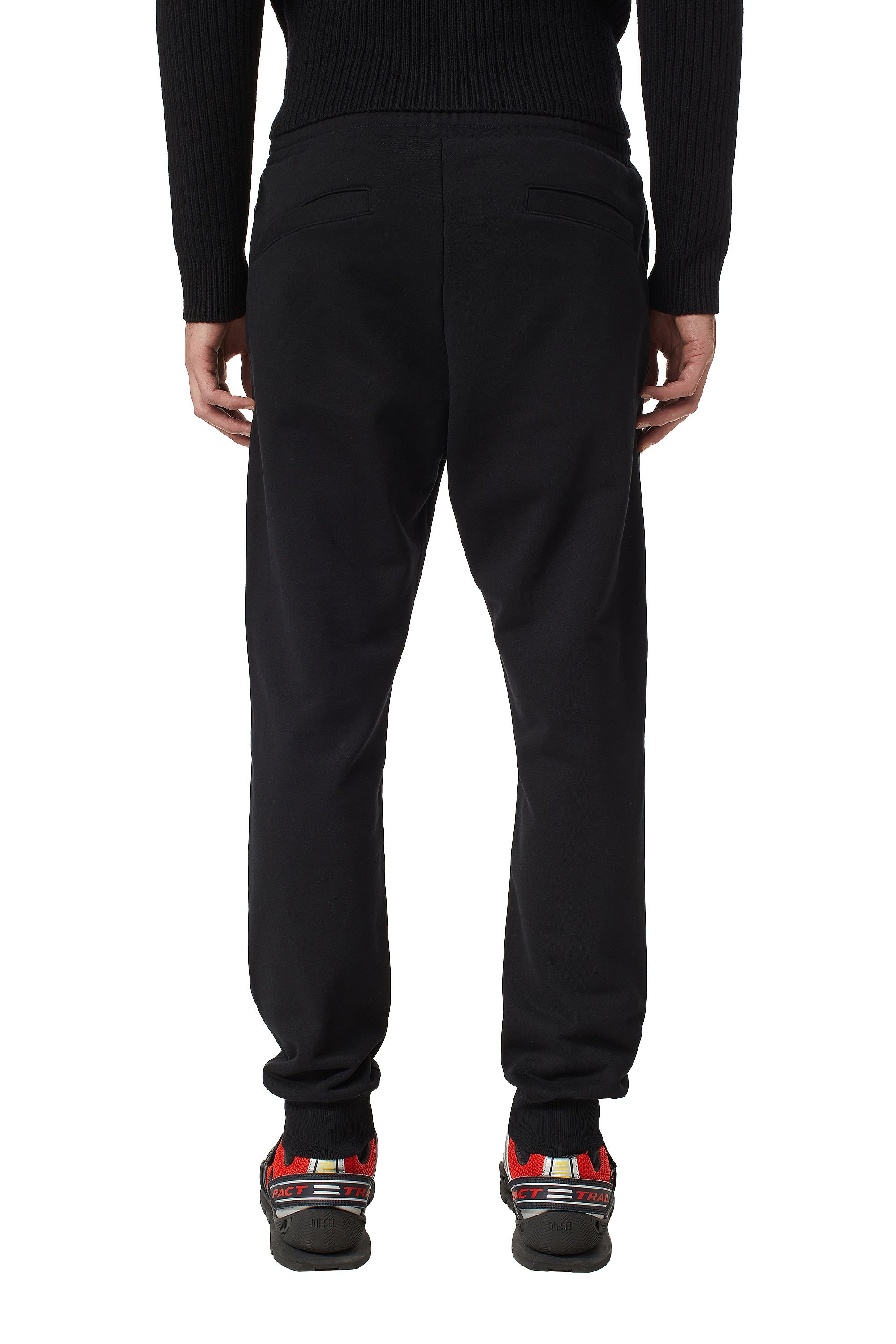 Diesel - P-TARY-DIV, Man Sweatpants with logo embroidery in Black - Image 2