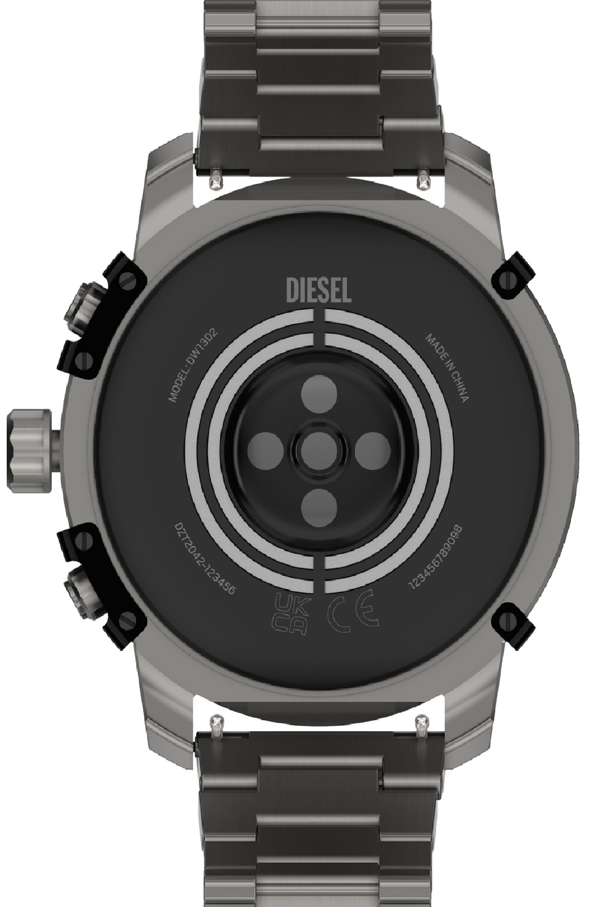 Diesel - DZT2042, Man Griffed stainless steel smartwatch in Grey - Image 4