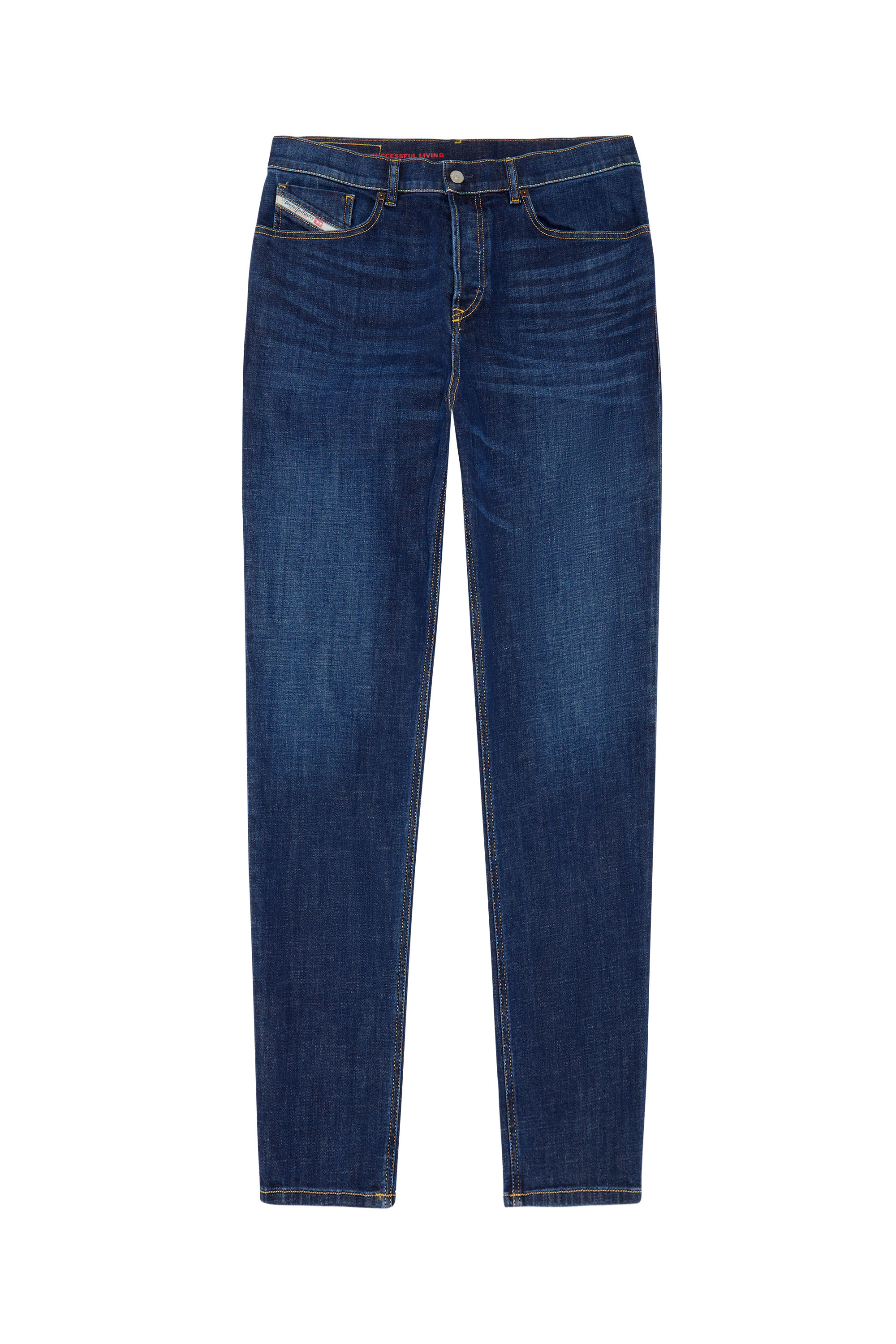 Diesel - Man Tapered Jeans 2005 D-Fining 09B90, Dark Blue - Image 3