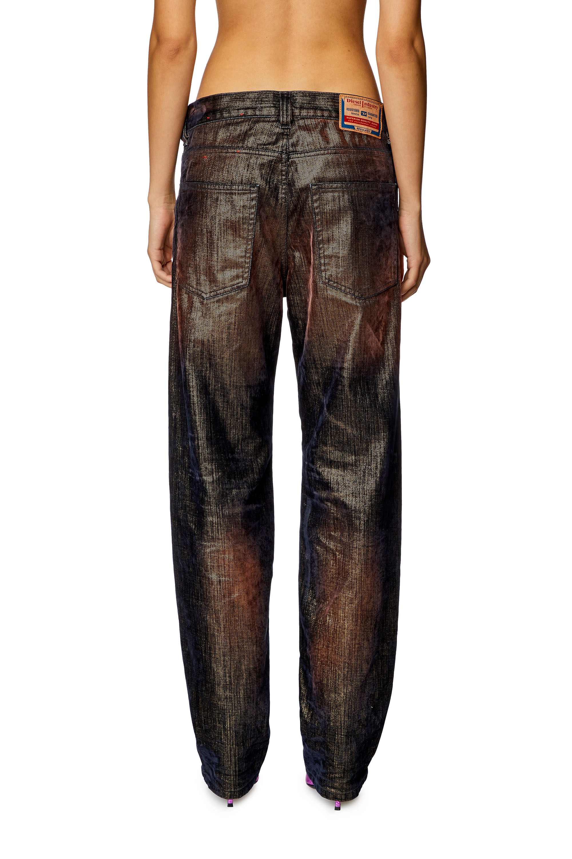 Diesel - Straight Jeans D-Ark 09I50, Mujer Straight Jeans - D-Ark in Negro - Image 3