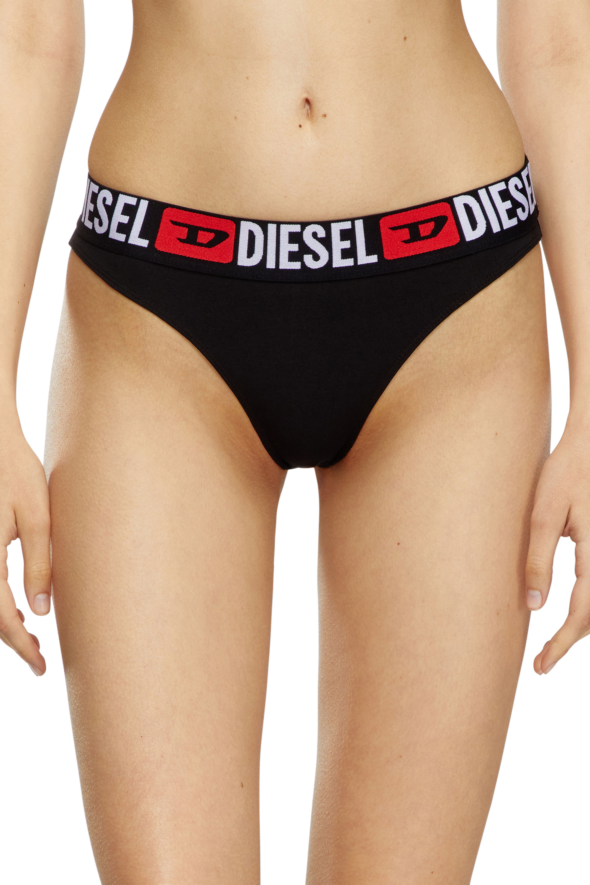 Diesel - UFPN-PANTIES-TD-THREEPACK, Mujer Paquete de tres bragas con cintura con logotipo in Multicolor - Image 2