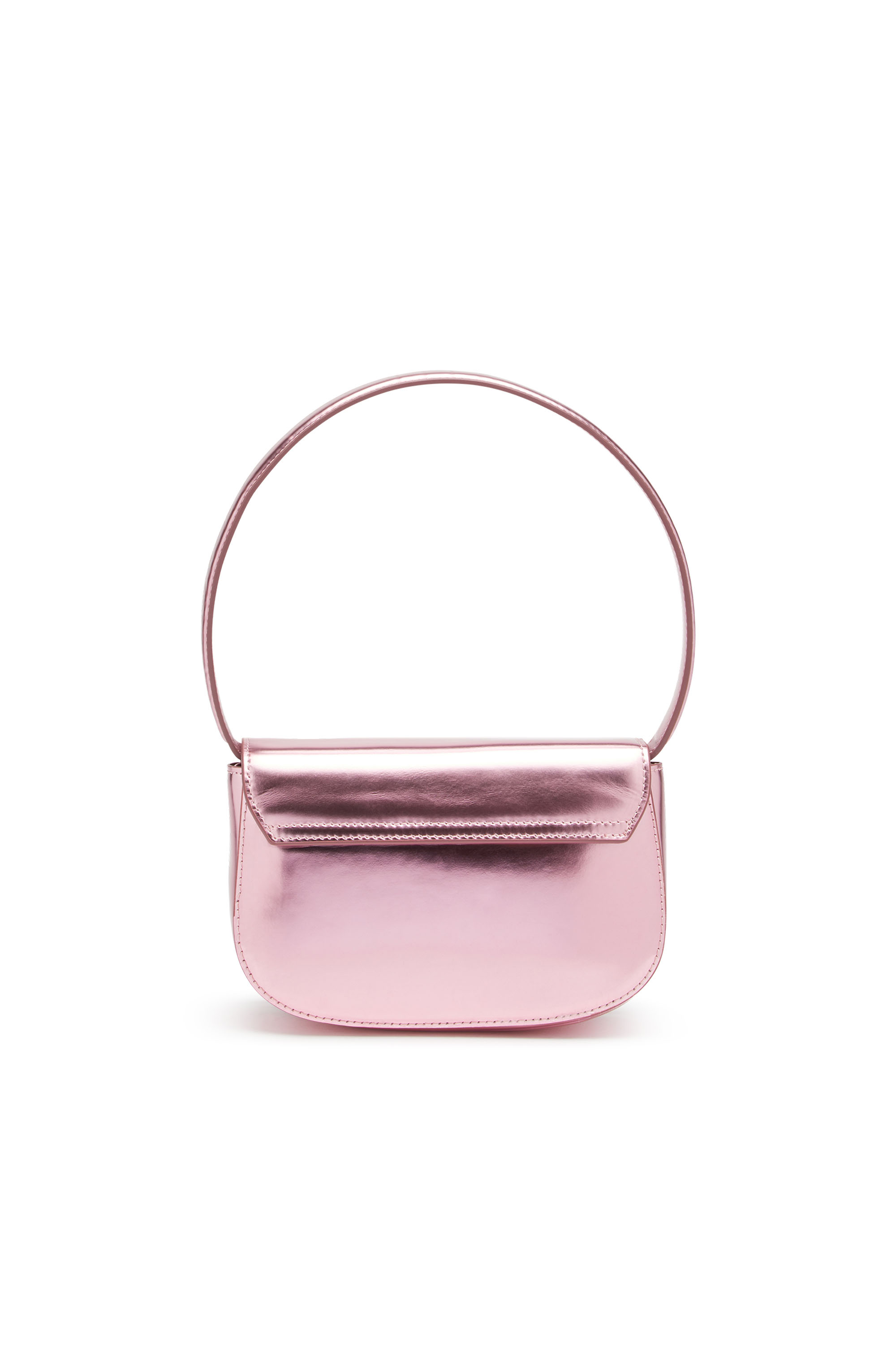Diesel - 1DR, Woman 1DR-Iconic shoulder bag in mirrored leather in Pink - Image 2