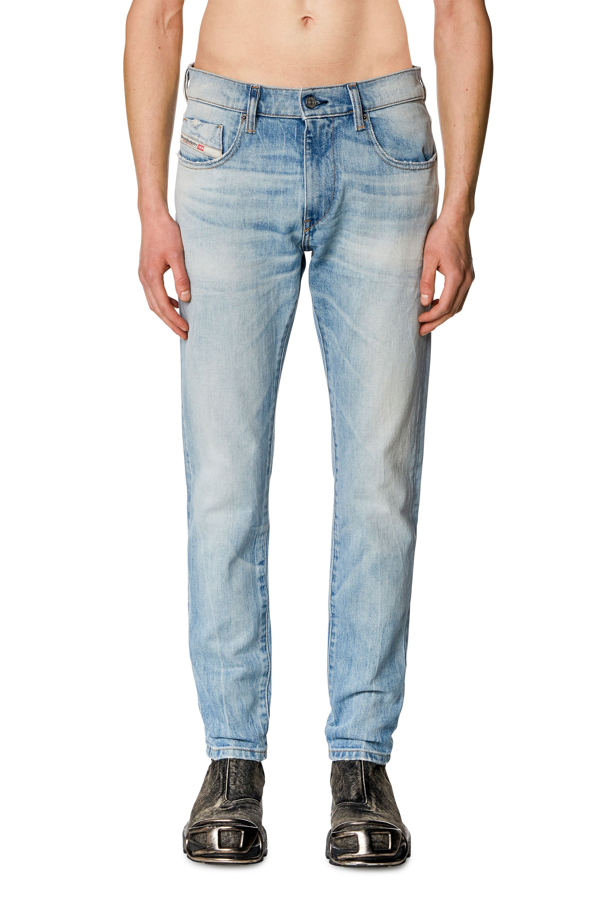 Diesel - Man Slim Jeans 2019 D-Strukt 0DQAB, Light Blue - Image 2