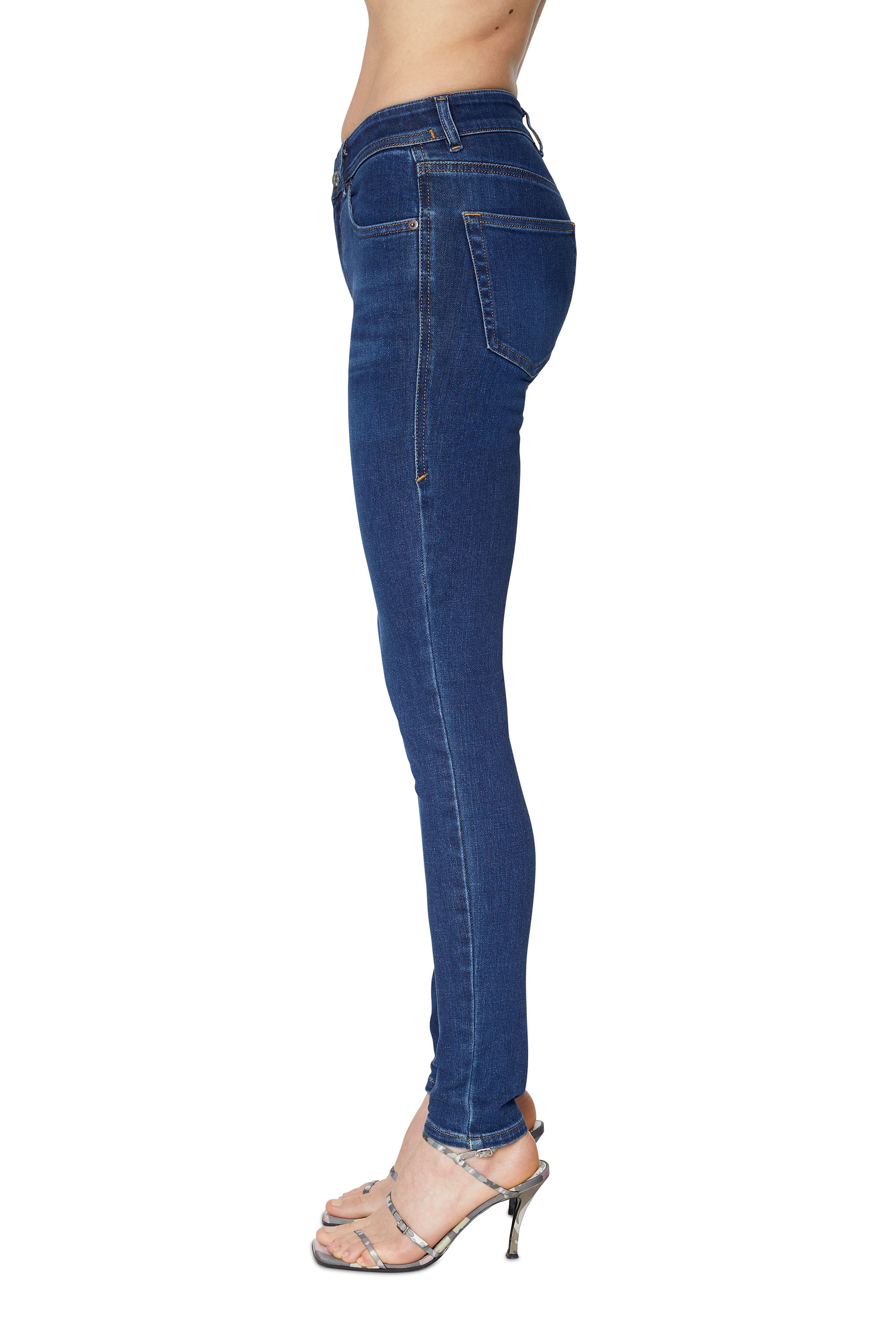 Diesel - Woman Super skinny Jeans 2017 Slandy 09C19, Dark Blue - Image 6