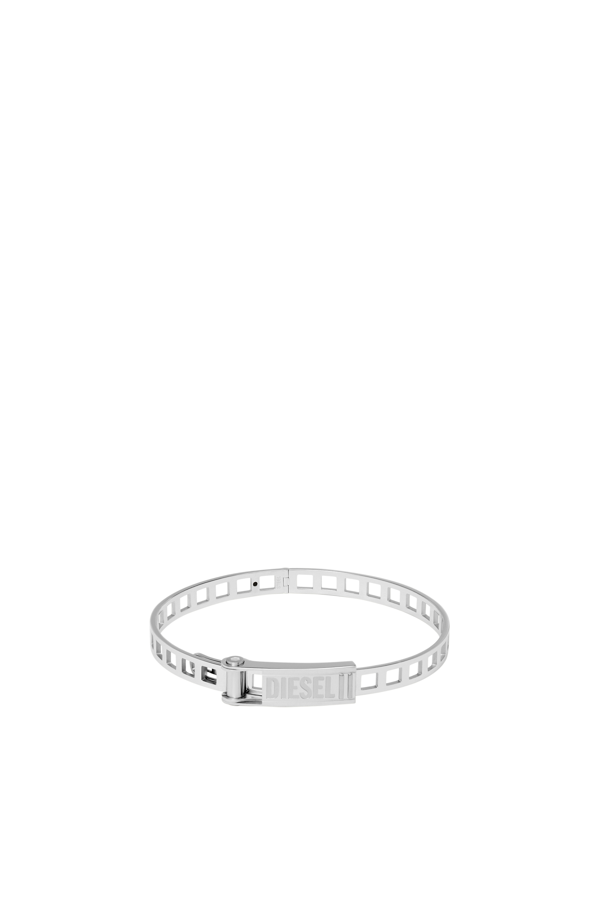 Diesel - DX1356, Unisex Pulsera apilable de acero inoxidable in Plateado - Image 1