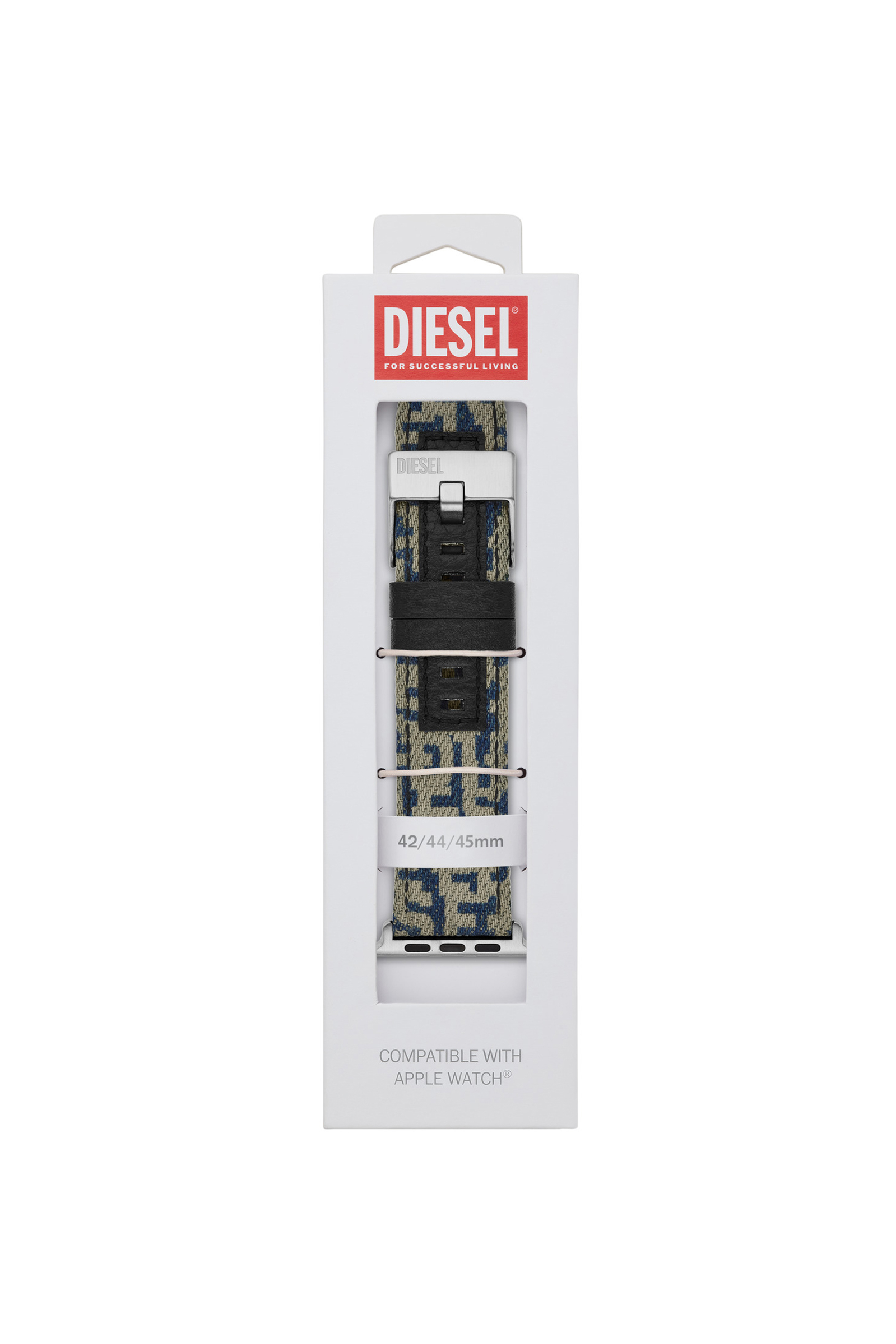 Diesel - DSS0013, Unisex Blue denim Band for Apple watch®, 42/44/45mm in Blue - Image 2