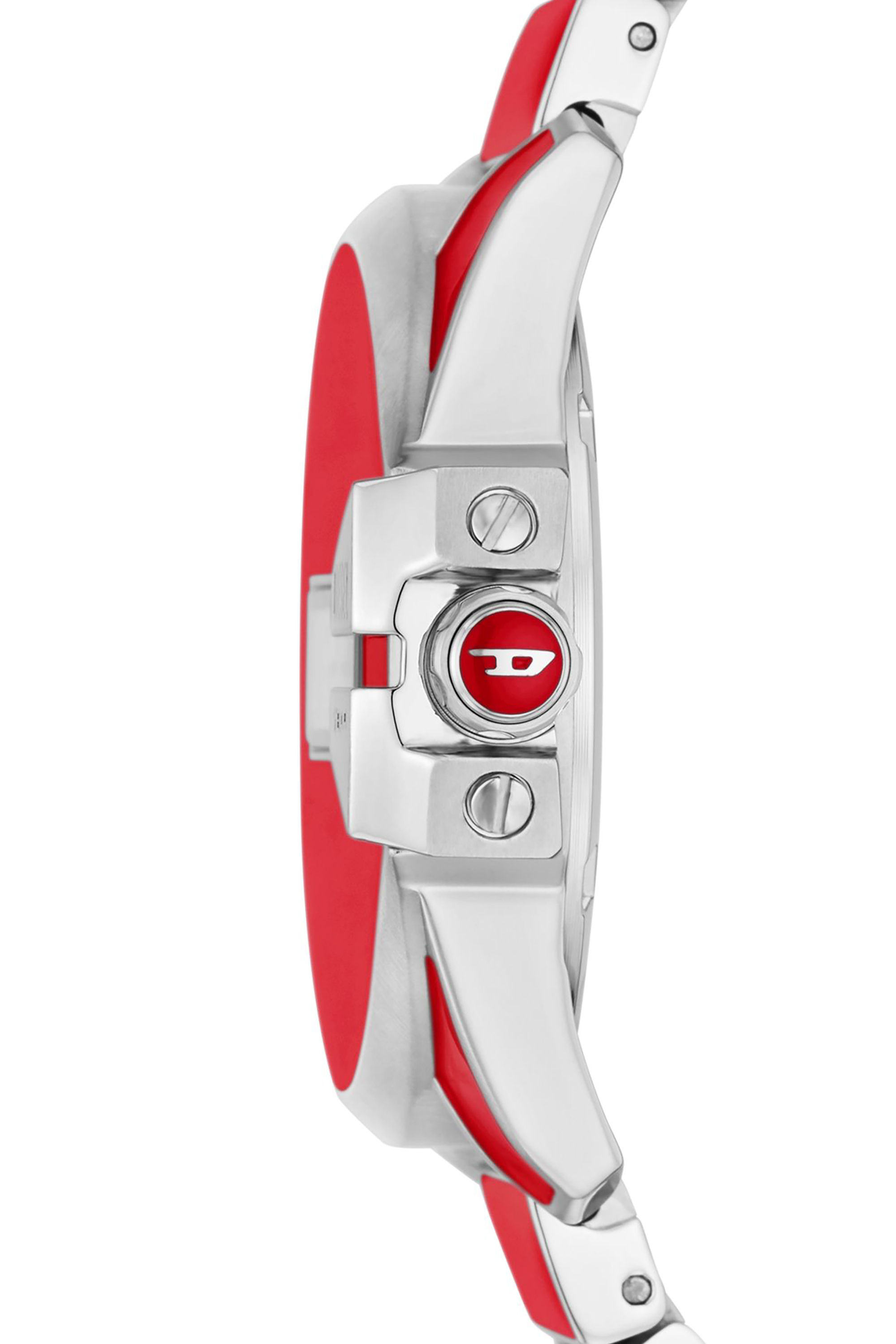Diesel - DZ2192, Unisex Baby Chief Digital red enamel and stainless steel watch in Red - Image 3
