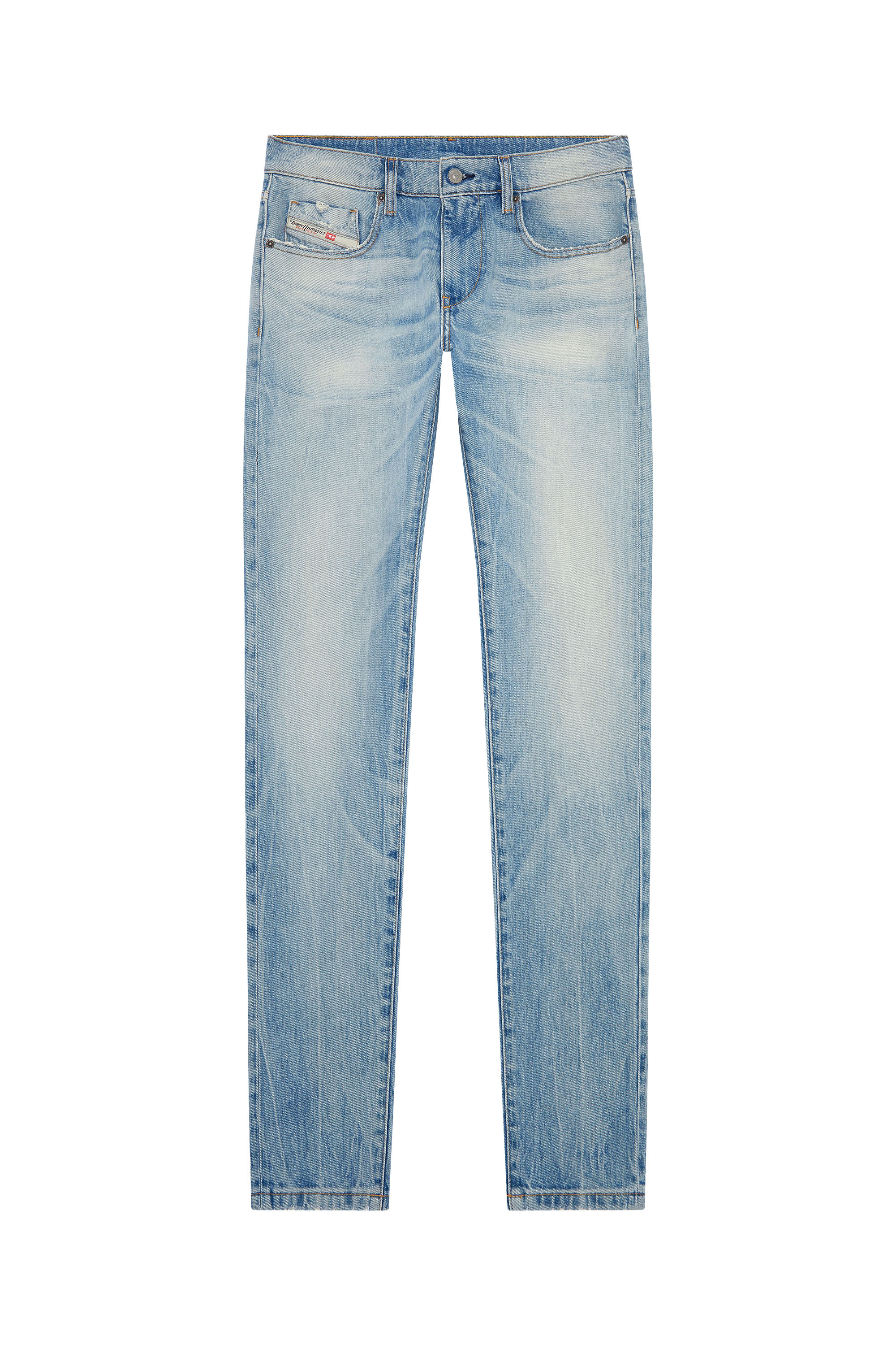 Diesel - Man Slim Jeans 2019 D-Strukt 0DQAB, Light Blue - Image 5