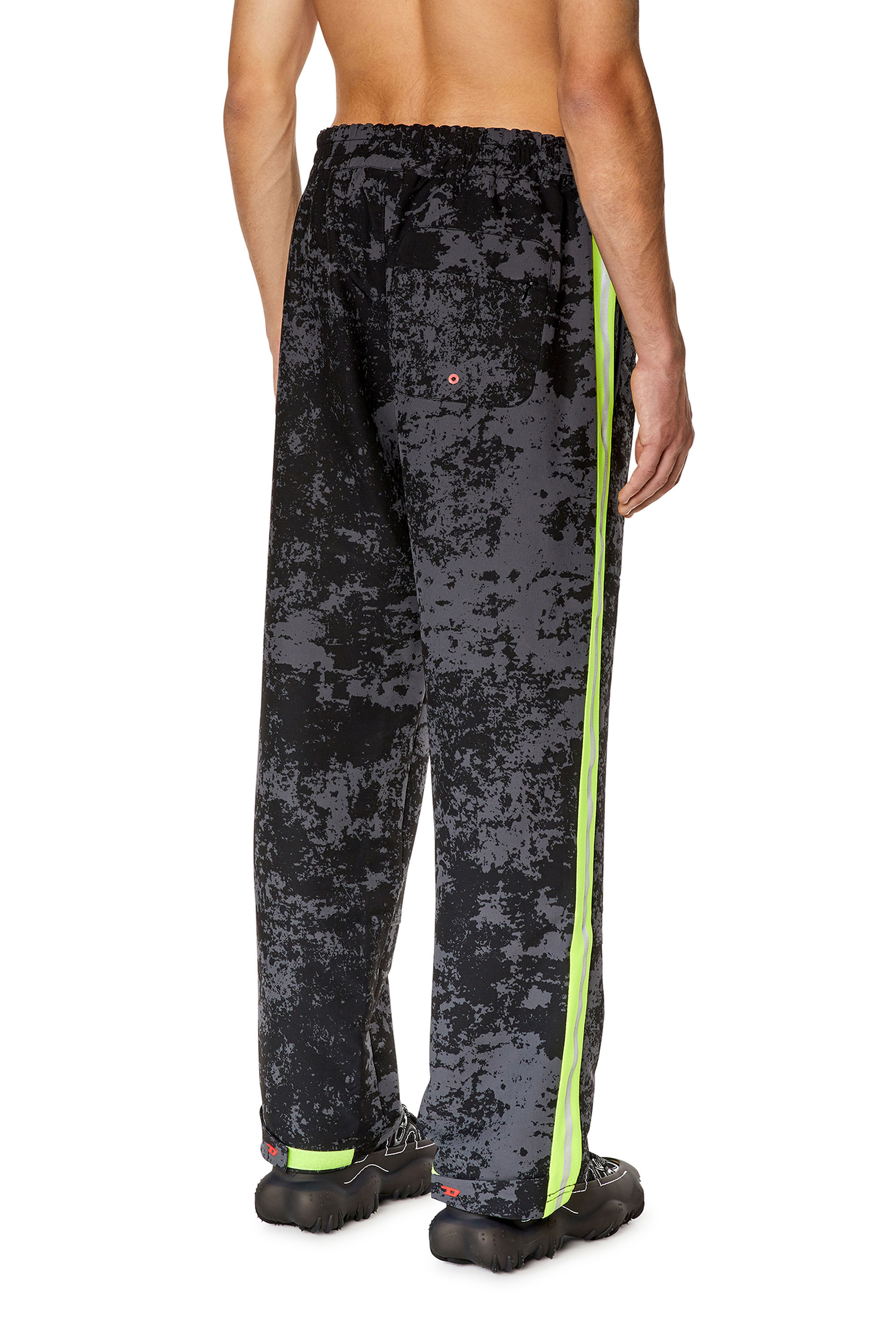 Diesel - AMWB-WINSTON-WT30, Man Woven track pants with cloudy print in Multicolor - Image 2