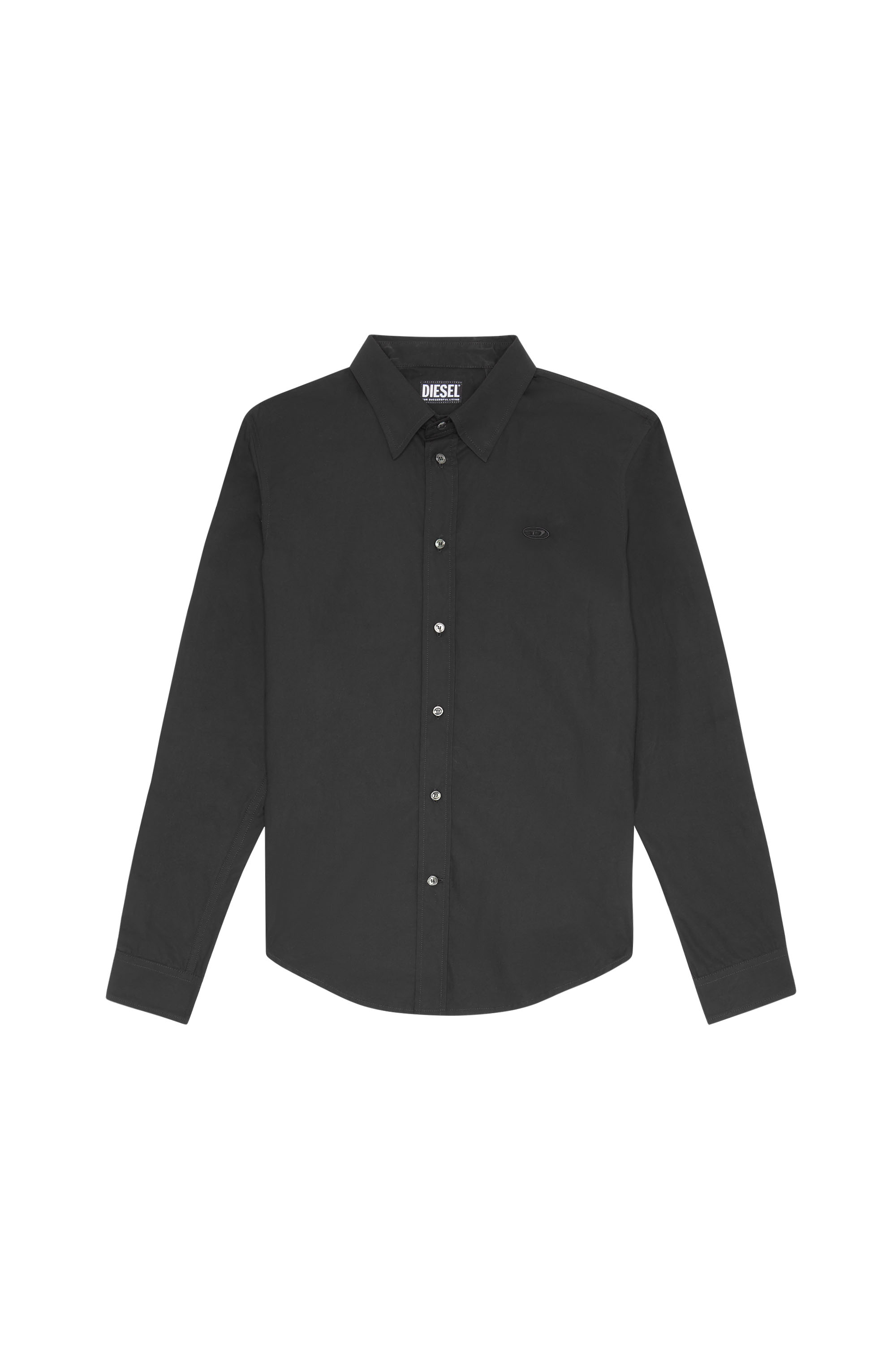 Diesel - S-BEN-CL, Man Shirt in technical cotton in Black - Image 5