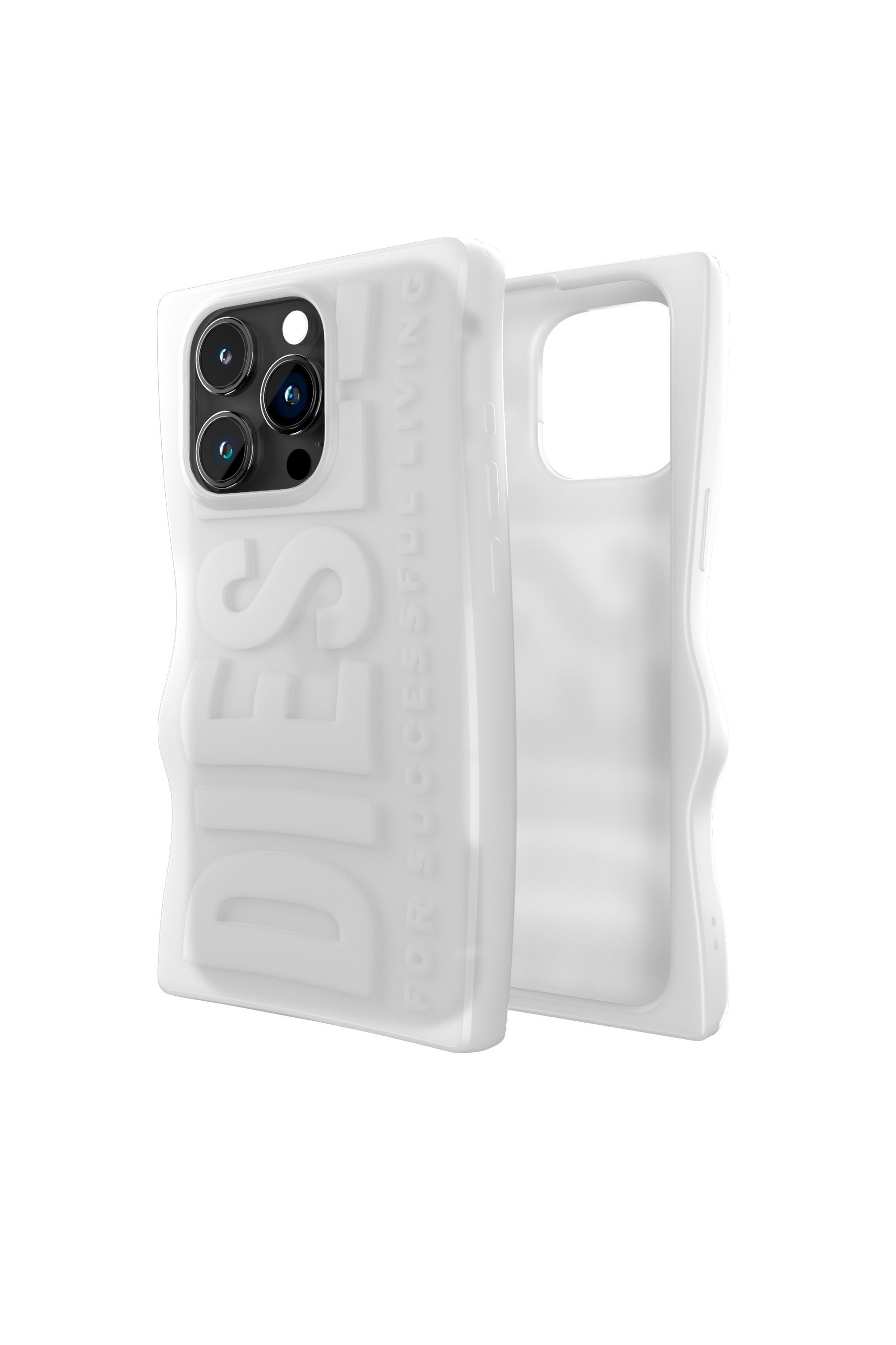 Diesel - 54124 MOULDED CASE, Unisex Funda D By iP15 Pro in Blanco - Image 1