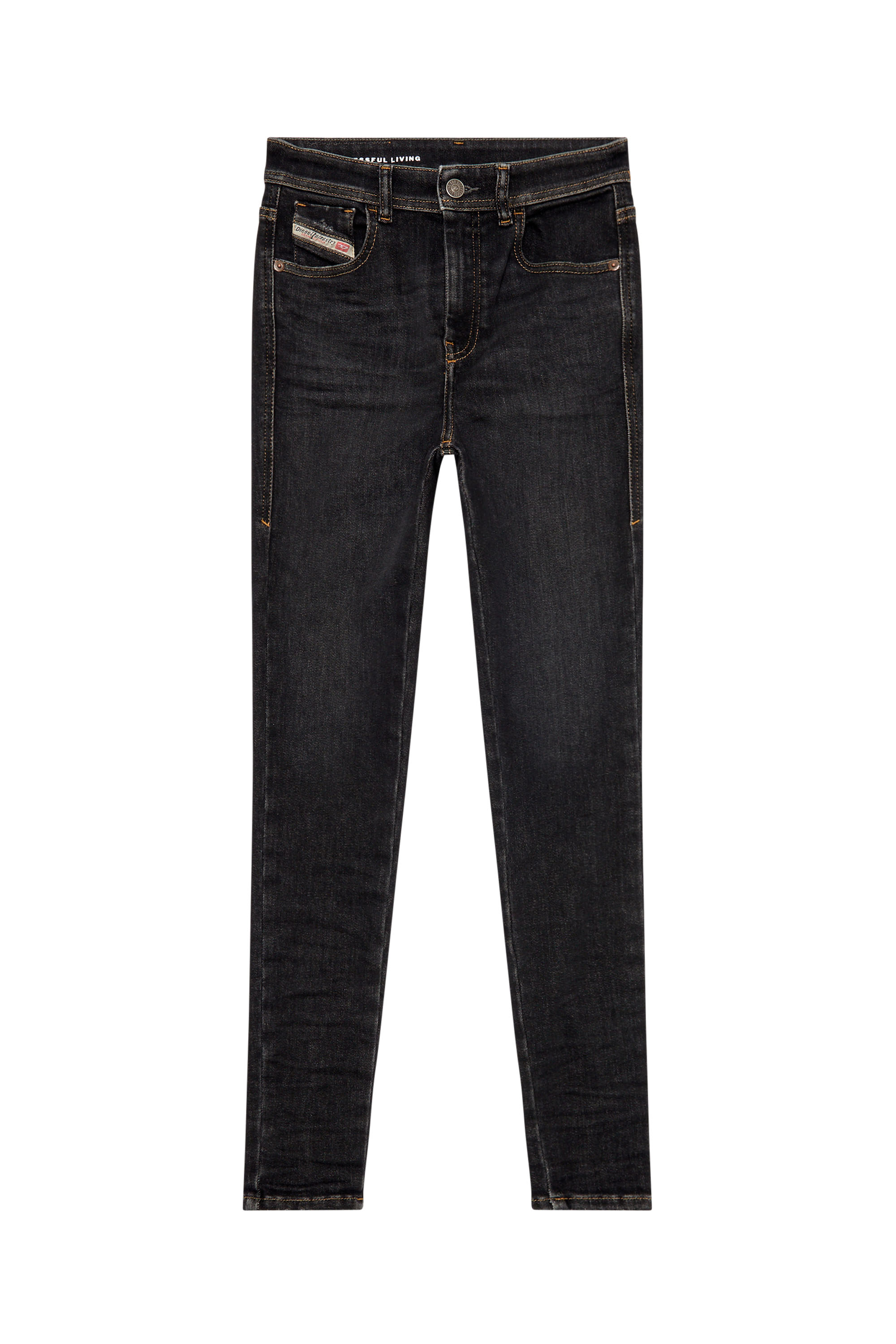 Diesel - Super skinny Jeans 1984 Slandy-High 09H89, Mujer Super skinny Jeans - 1984 Slandy-High in Negro - Image 5